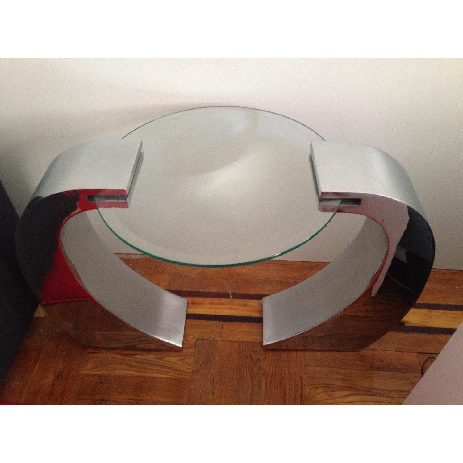 Glass Coffee Table and Side Table Set - image-5