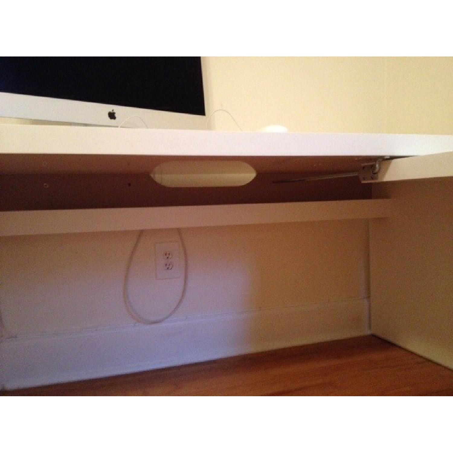 Ikea Computer Desk w/ Slide Out Extension - image-3