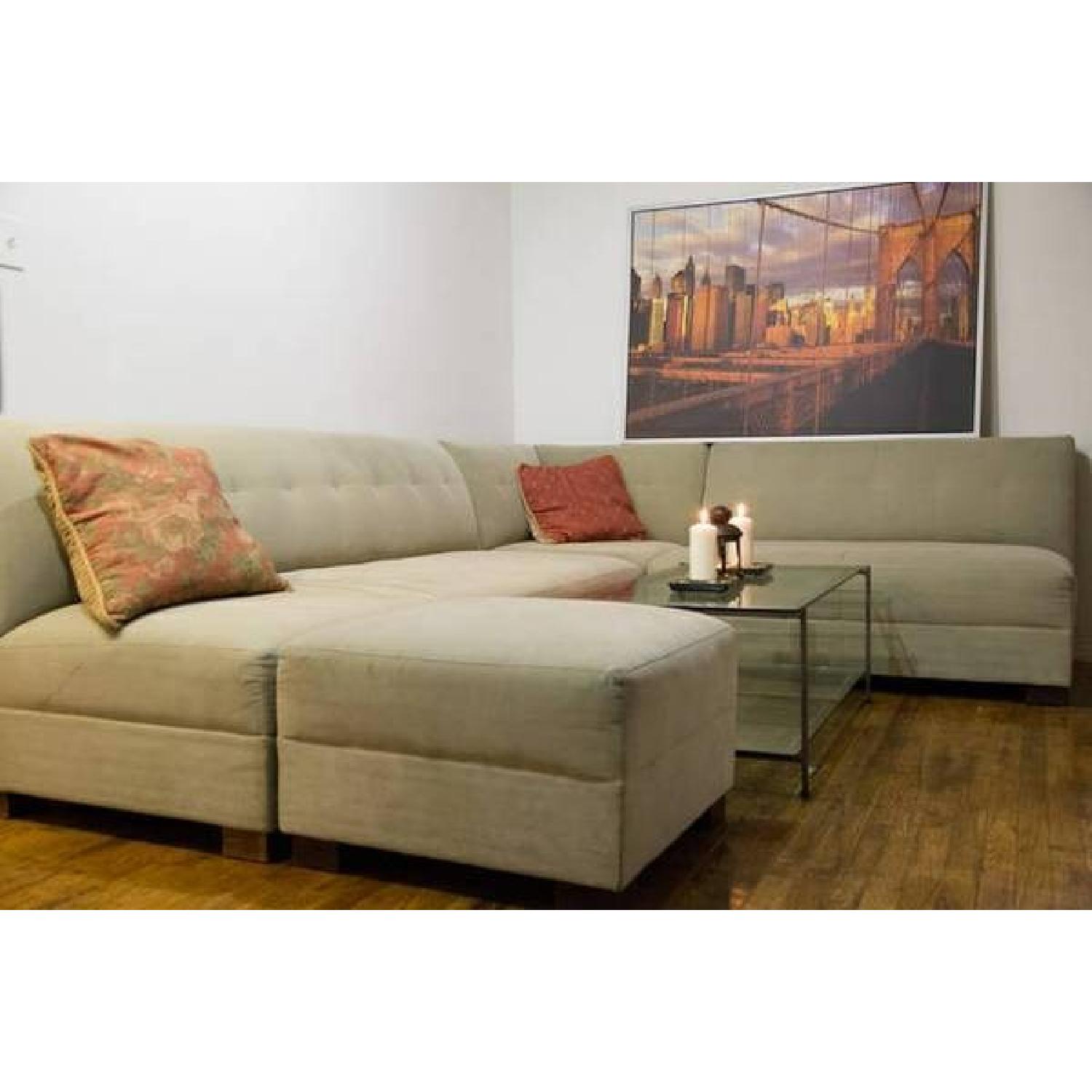 Crate & Barrel 4 Piece Sectional AptDeco