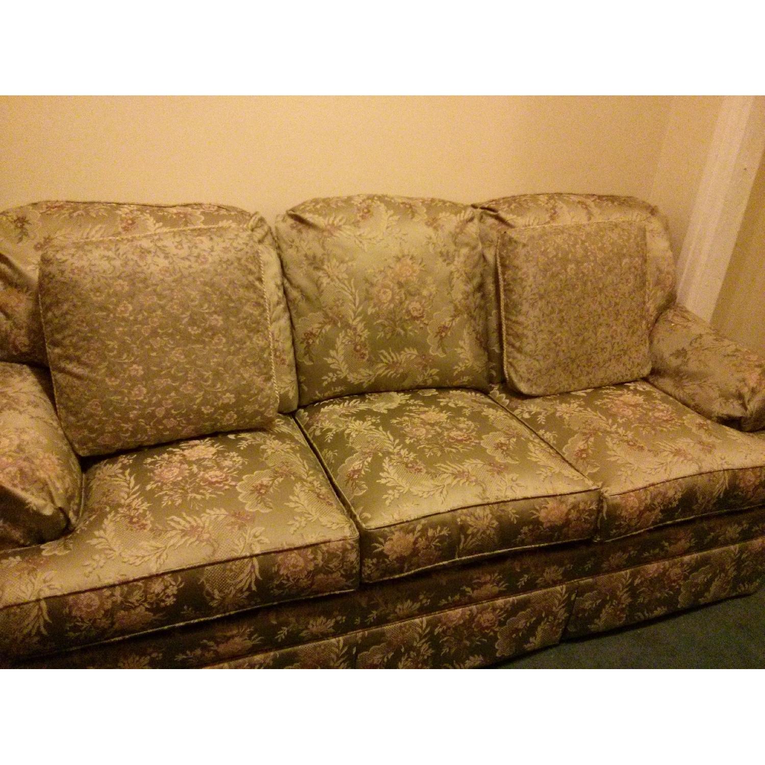 Vintage Upholstered Couch AptDeco