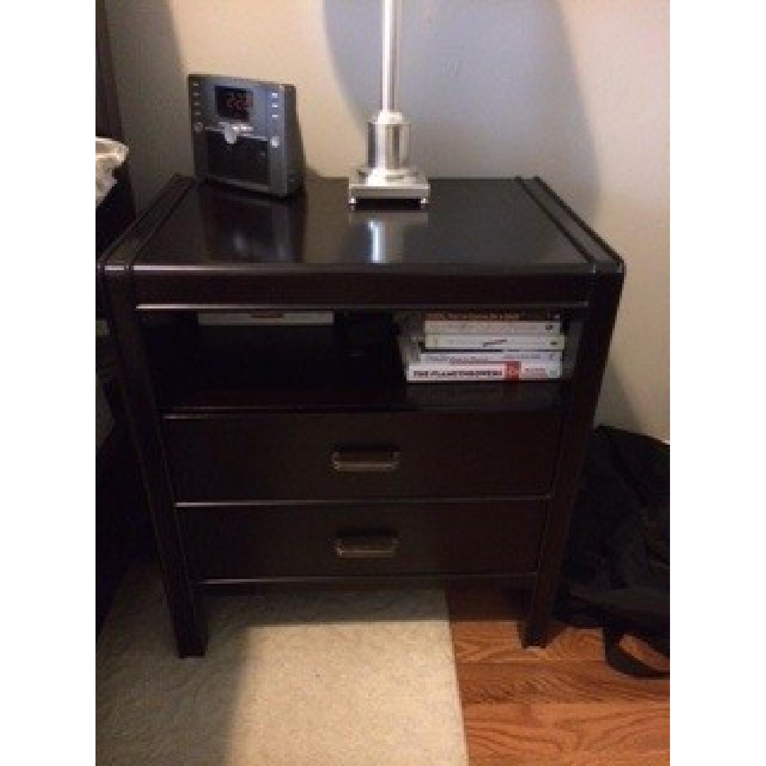 Crate & Barrel Bedside Table AptDeco