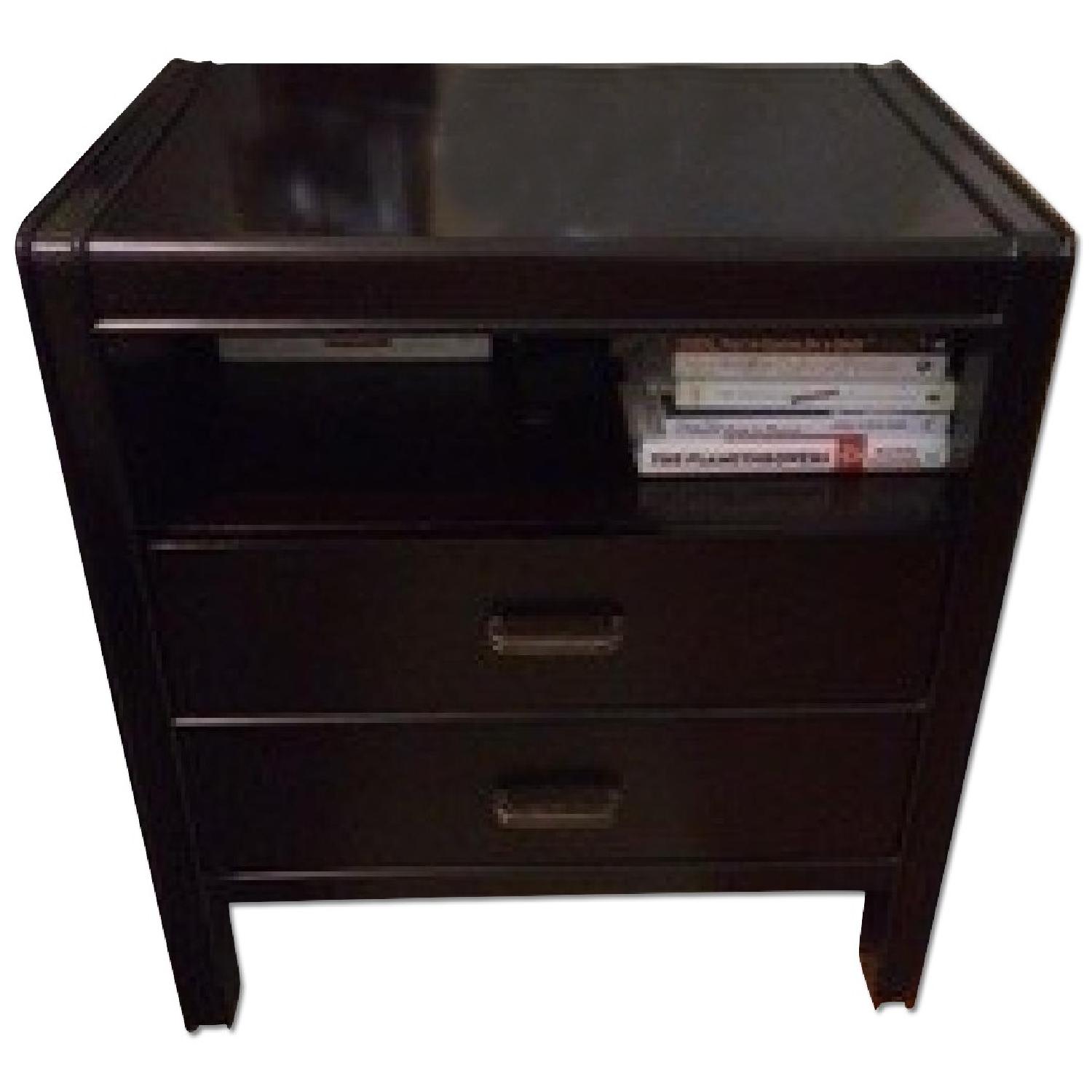 Crate & Barrel Bedside Table AptDeco