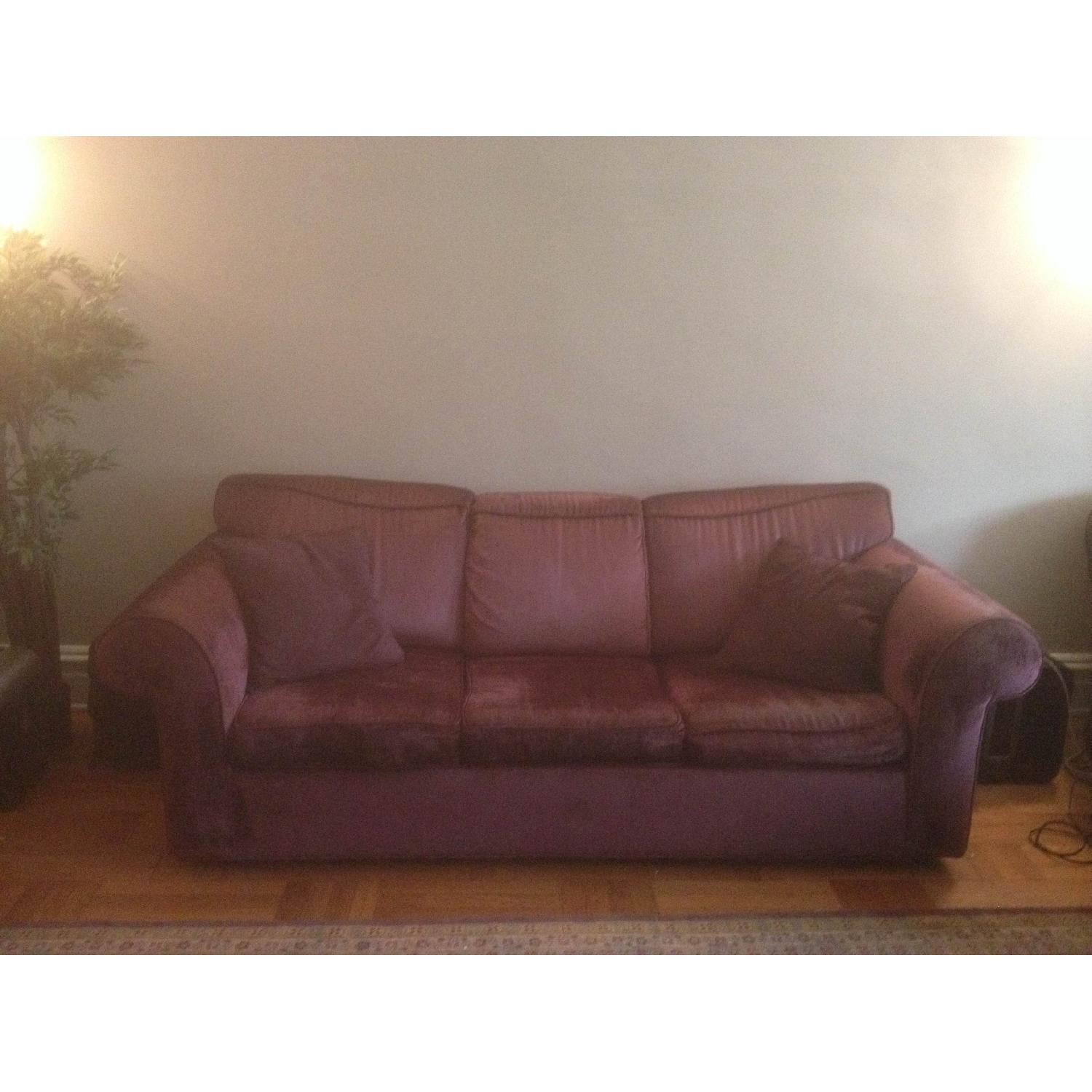 Sofa Bed w/ Velvet Cover - image-1