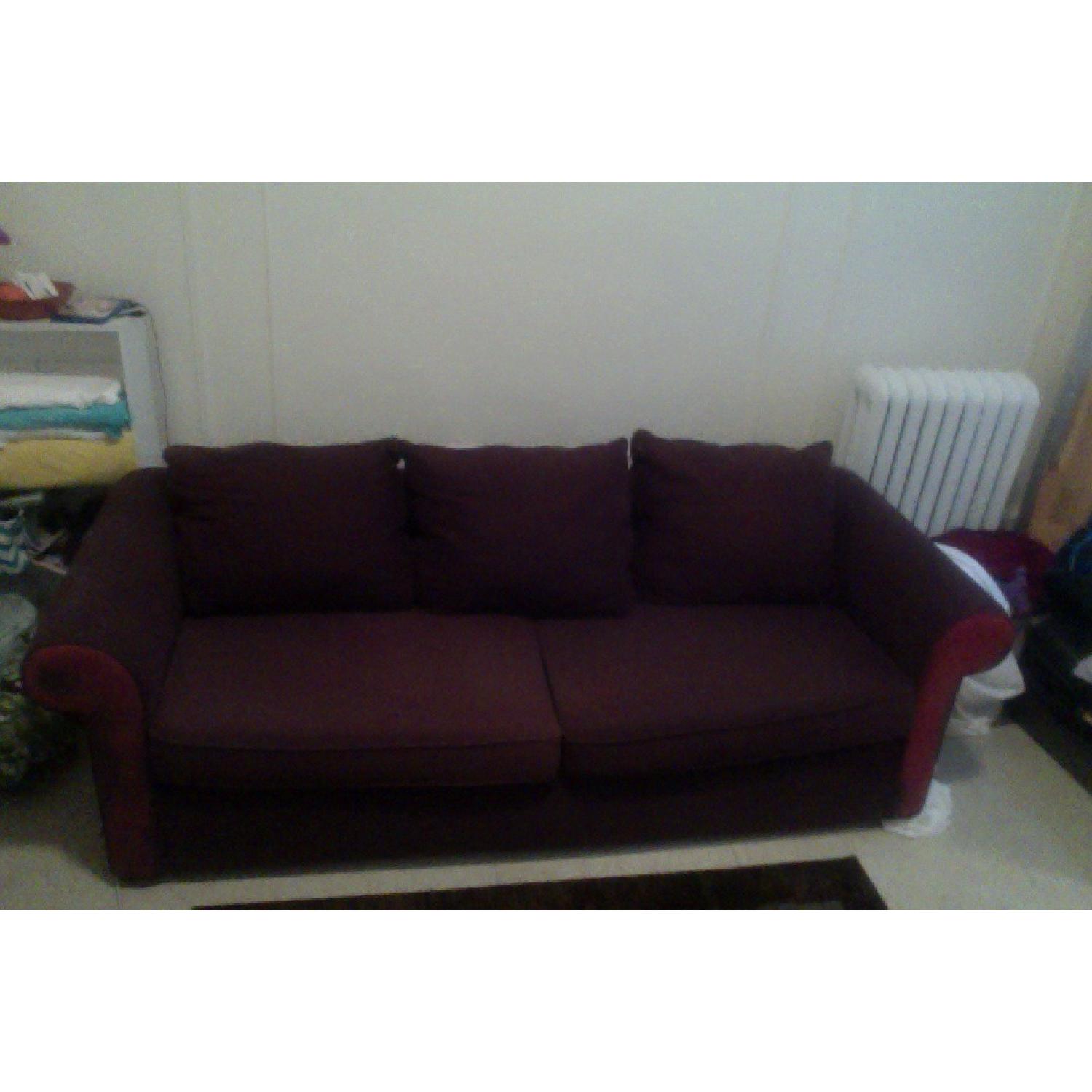 Plum Colored Couch - image-1