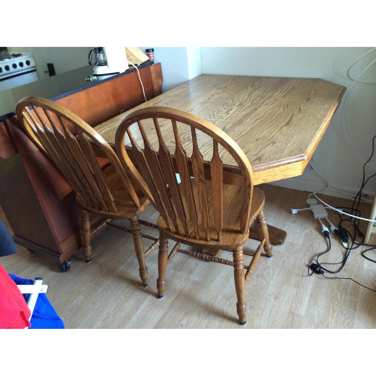 Custome Made Kitchen Table w/ 2 Chairs - image-1