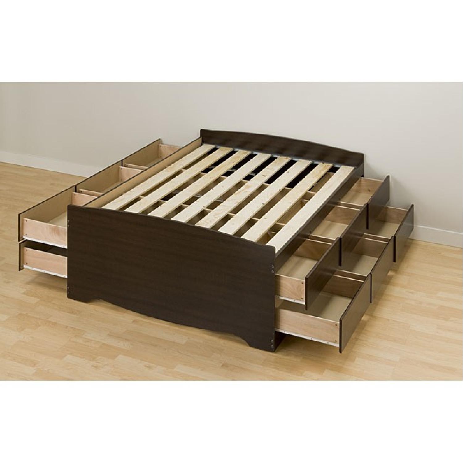 Espresso Tall Full 12-Drawer Captain's Platform Storage Bed - image-3