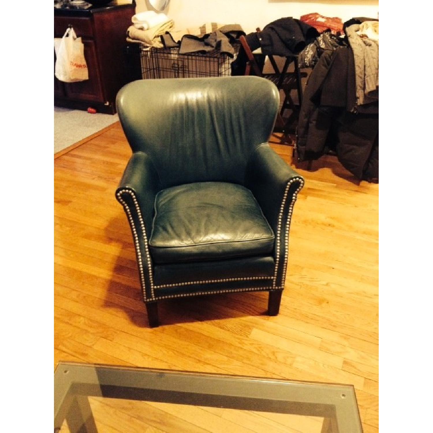 Lee Industries Leather Chair - image-1
