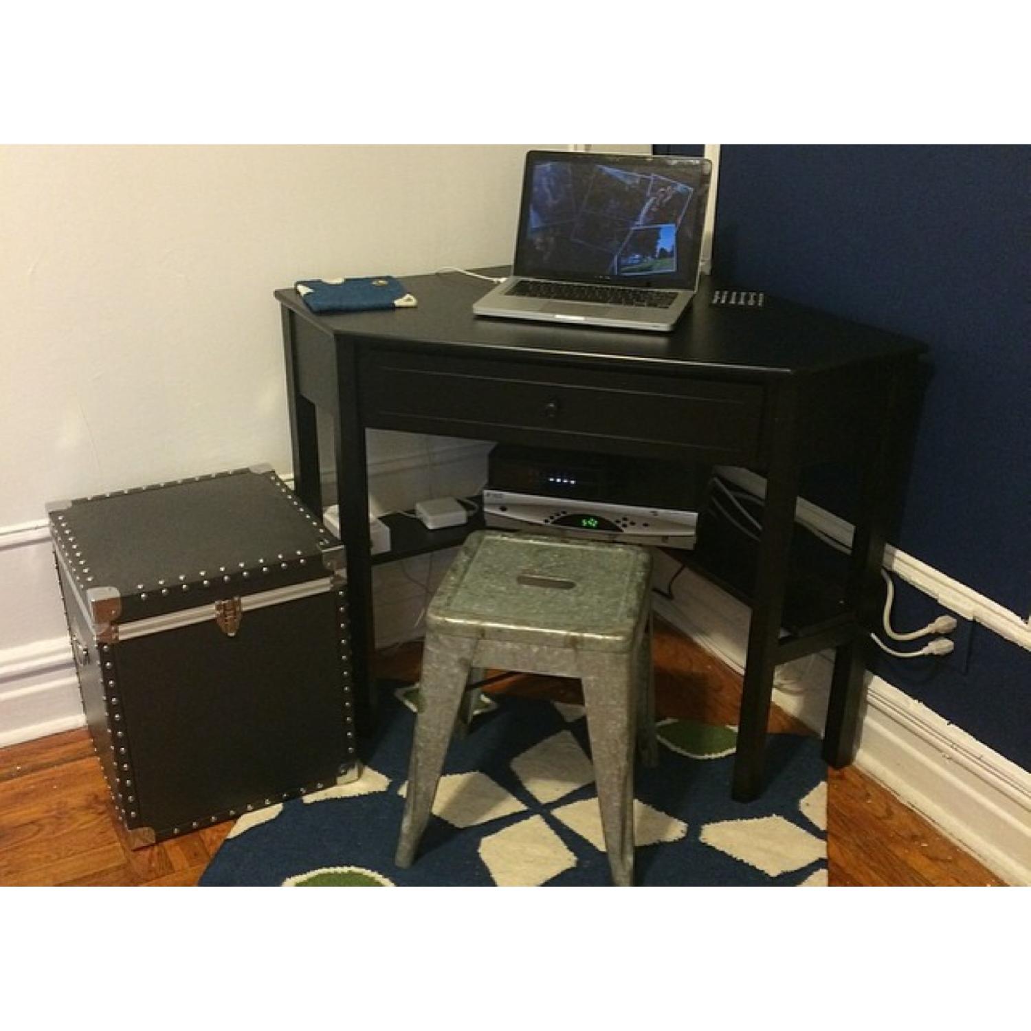 TMS Corner Desk w/ Built In Shelf - image-5