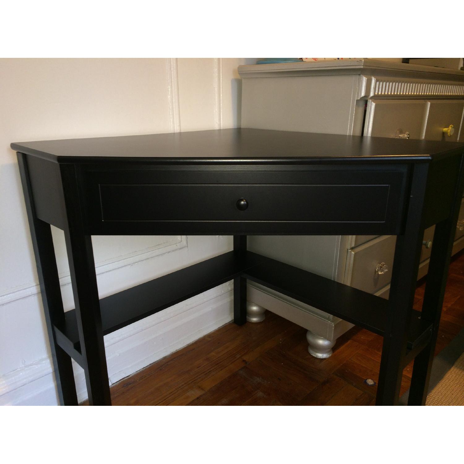 TMS Corner Desk w/ Built In Shelf - image-7