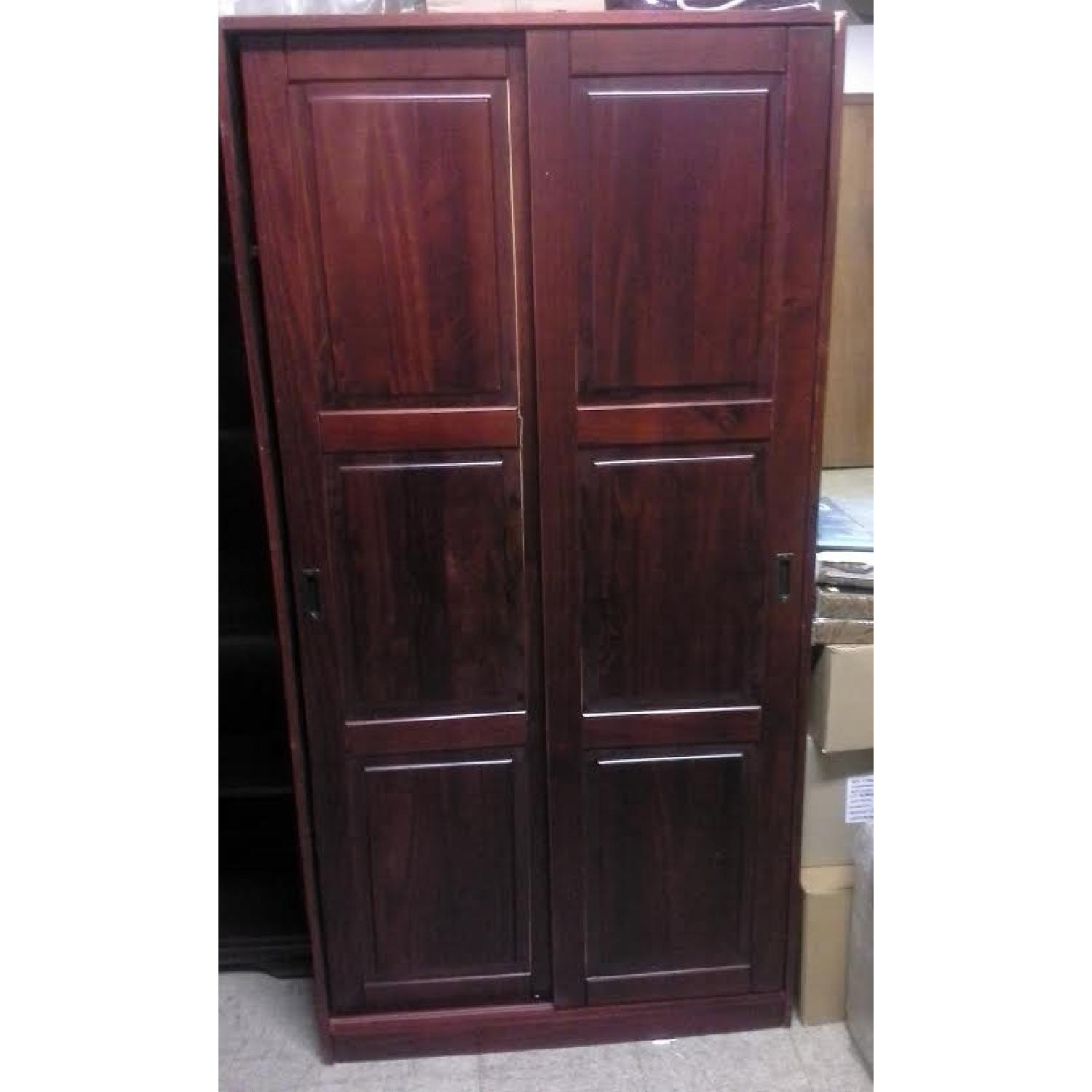 Palace Imports Mahogany Wardrobe - image-1