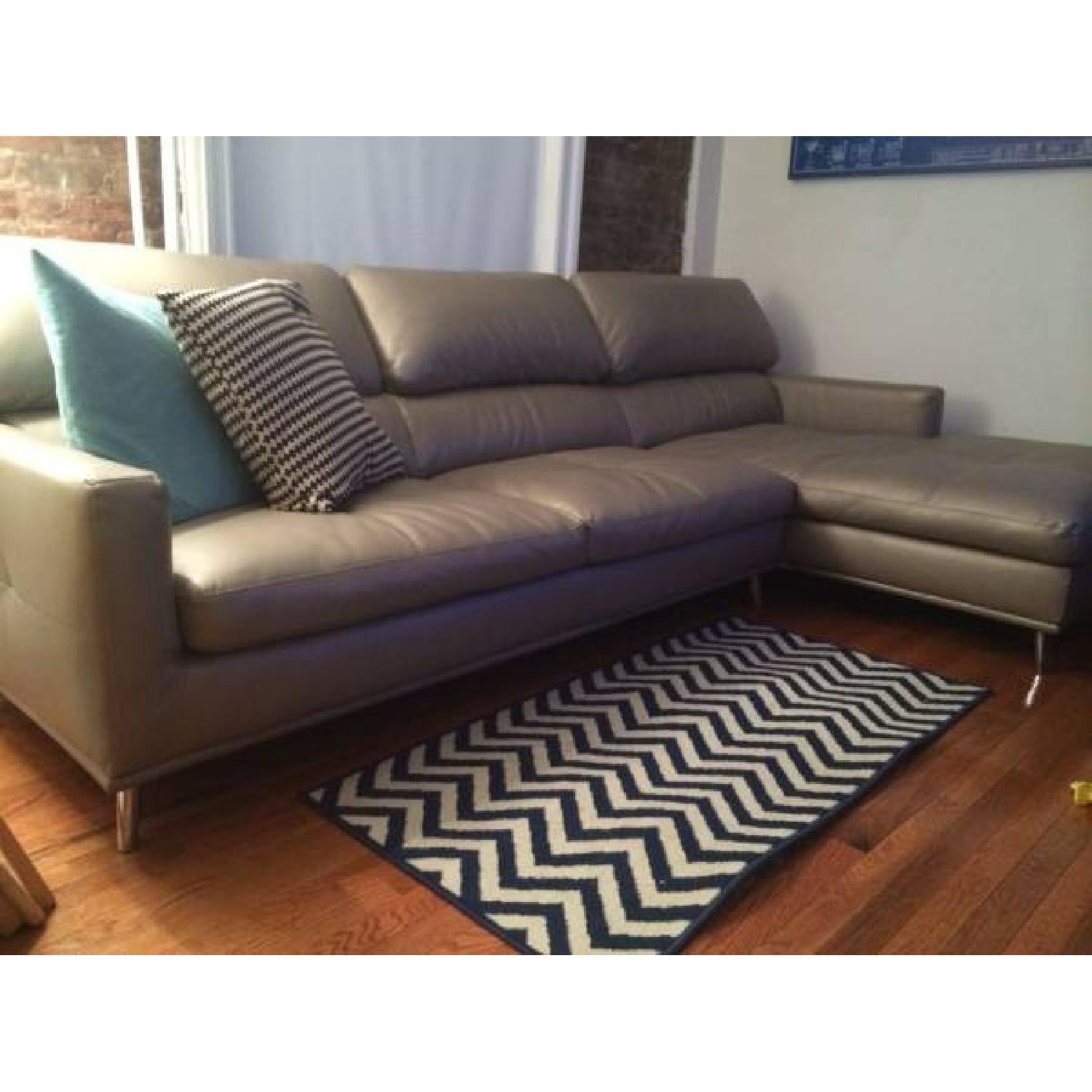 Champagne Color Sectional Sofa - image-1