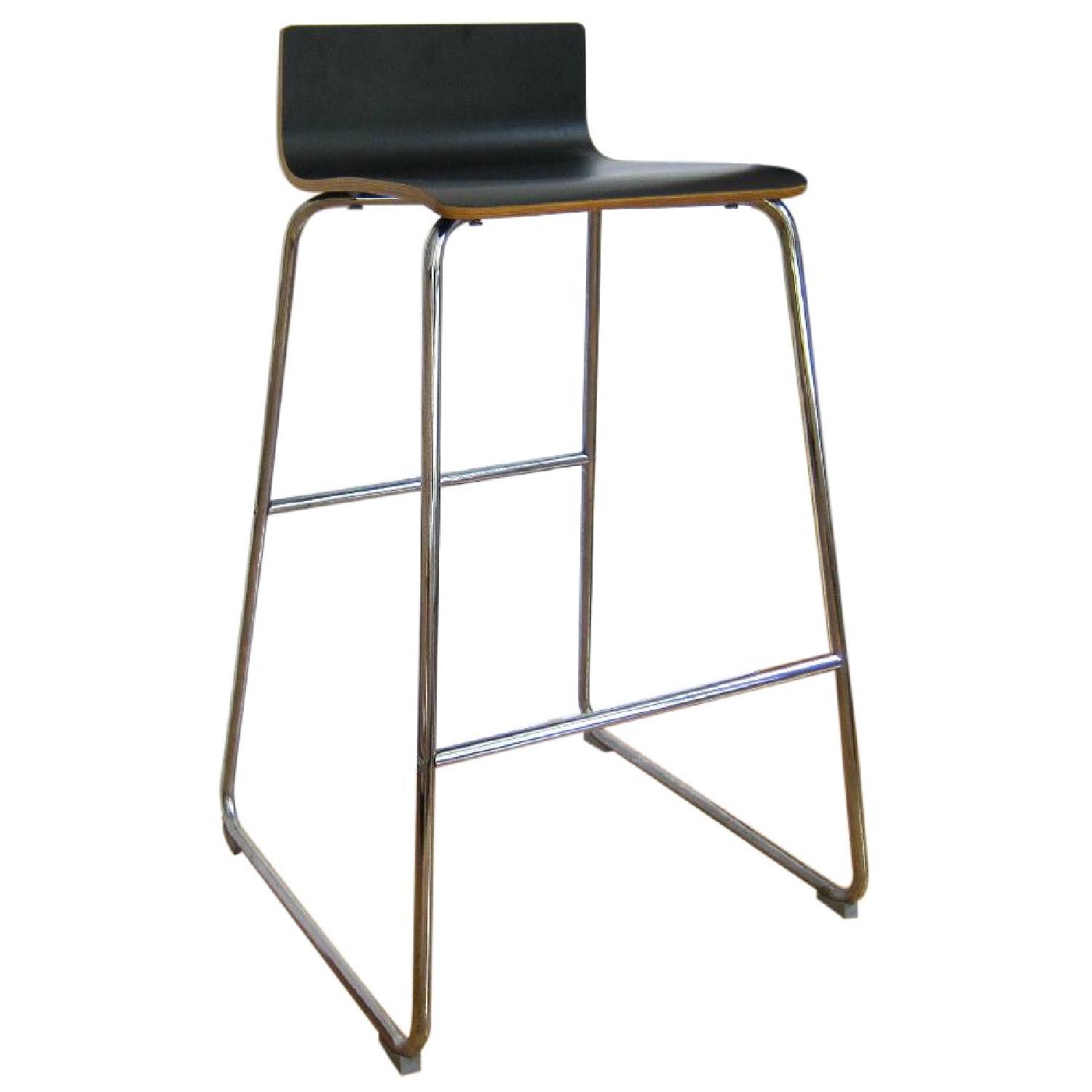 Ikea Bent Plywood & Metal Stools Set of 4 AptDeco