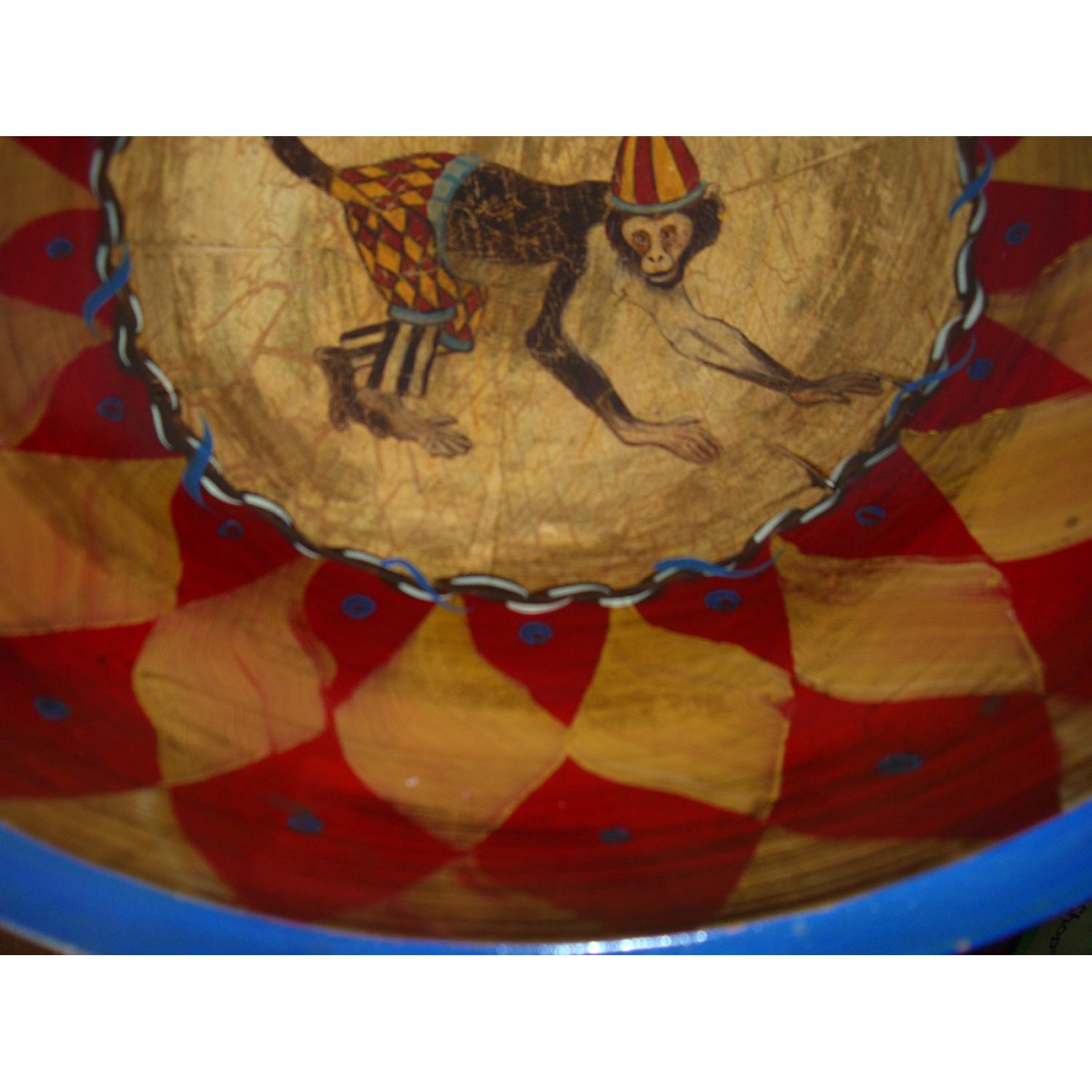 Paul M. Decorative Hand Painted Wooden Bowl - image-8