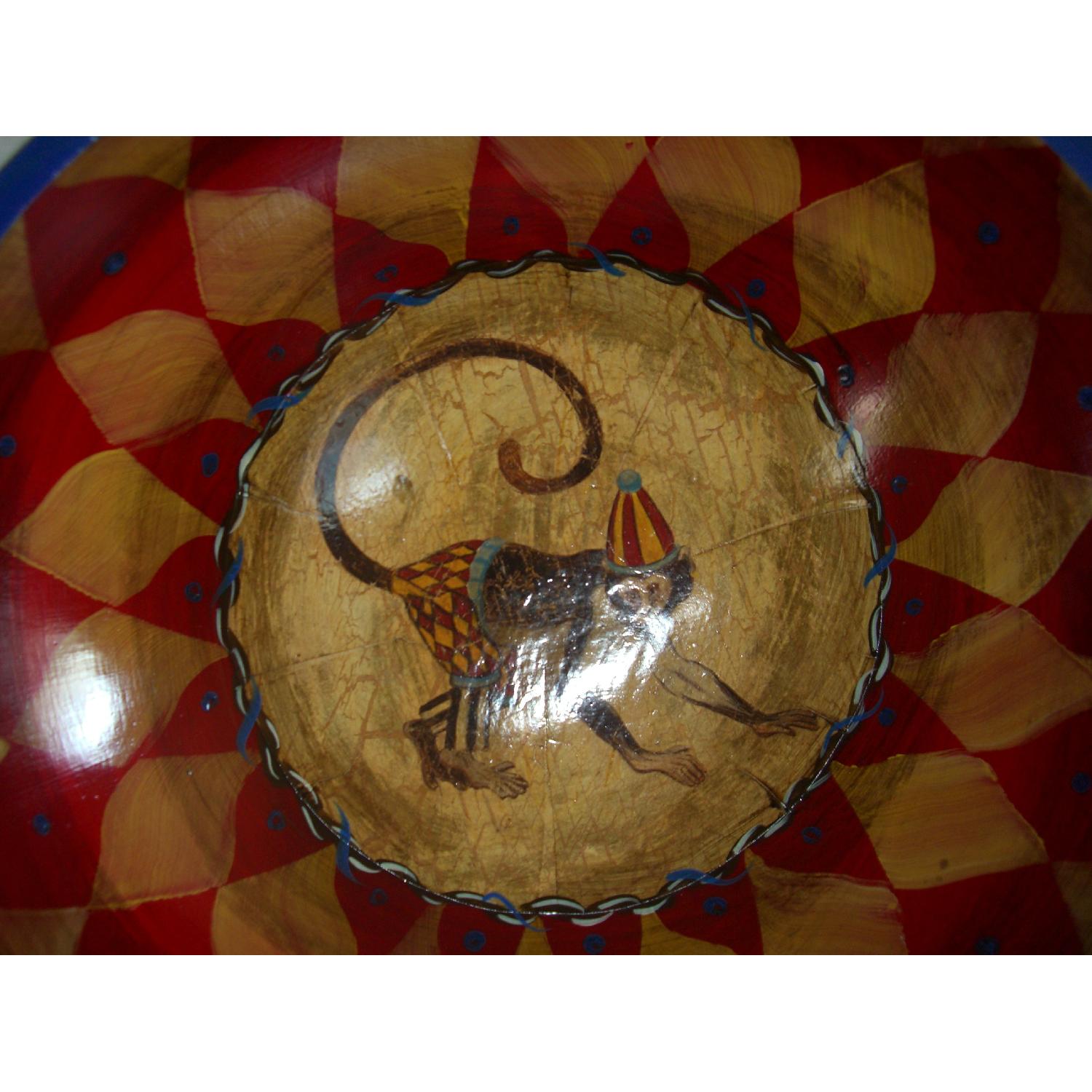 Paul M. Decorative Hand Painted Wooden Bowl - image-15