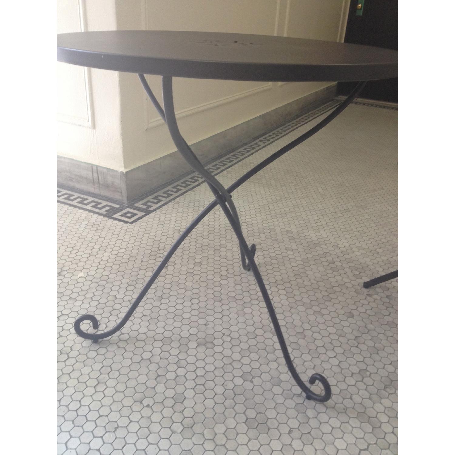 Crate & Barrel Folding Patio/Balcony Bistro Table w/ 2 Chairs AptDeco