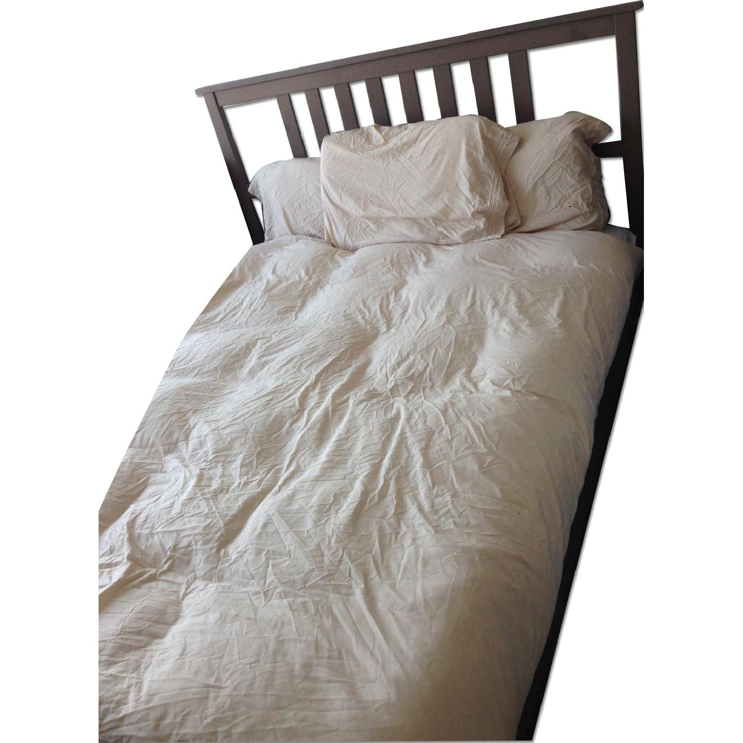 Ikea Queen Size Bed Frame w/ Slatted Base - image-2