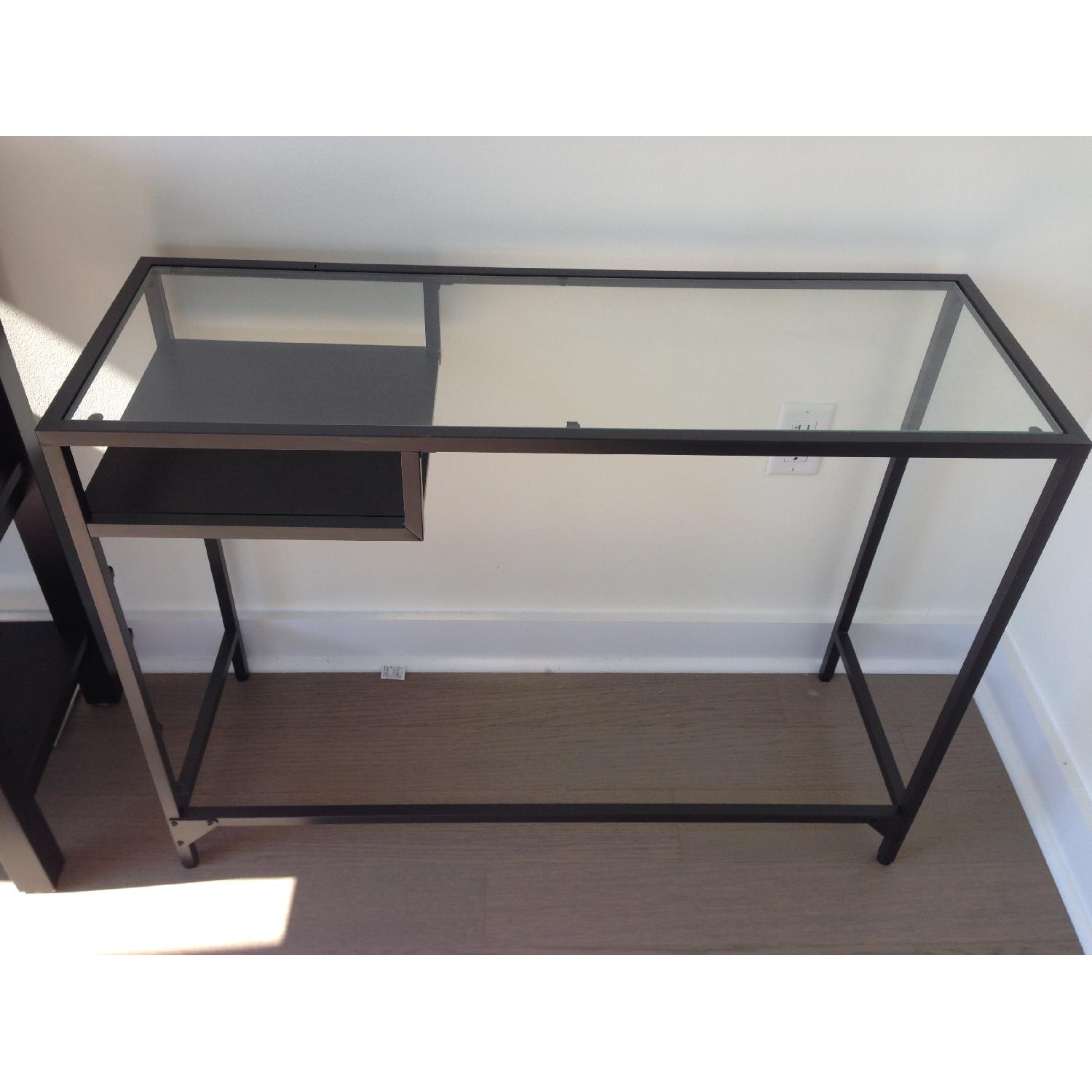 Ikea Glass Desk/Laptop Table AptDeco
