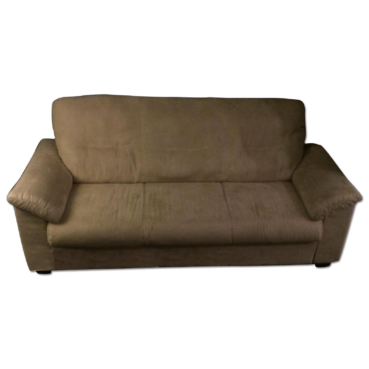 Ikea Sofa + Ottoman - image-0