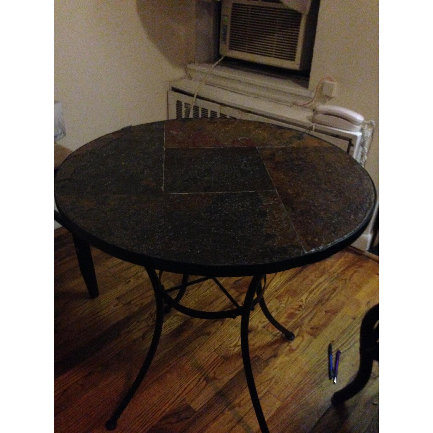 4D Concepts Round Bistro Table with Slate Top - image-2