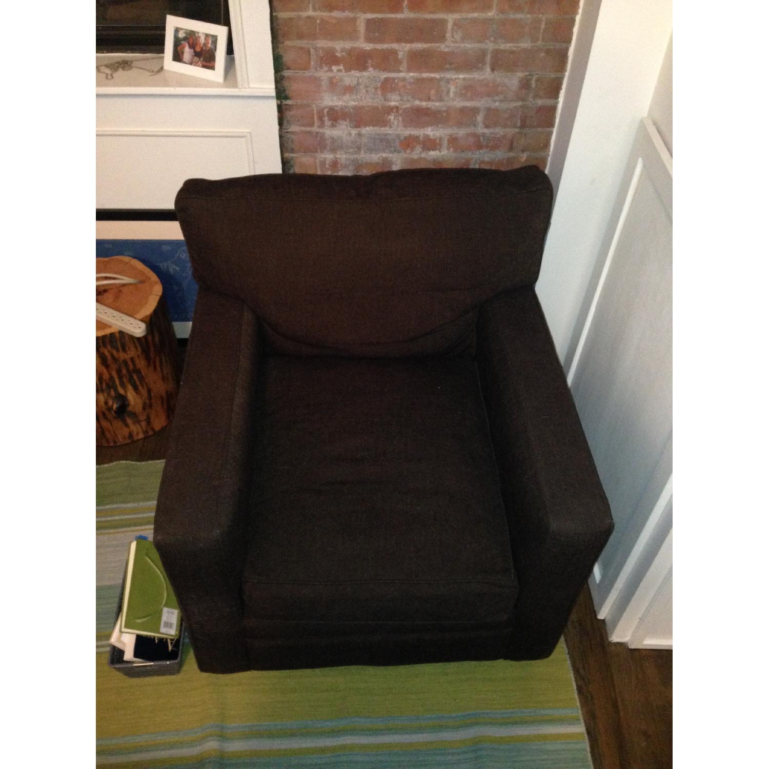 Jennifer Convertibles Accent Chair & Ottoman AptDeco