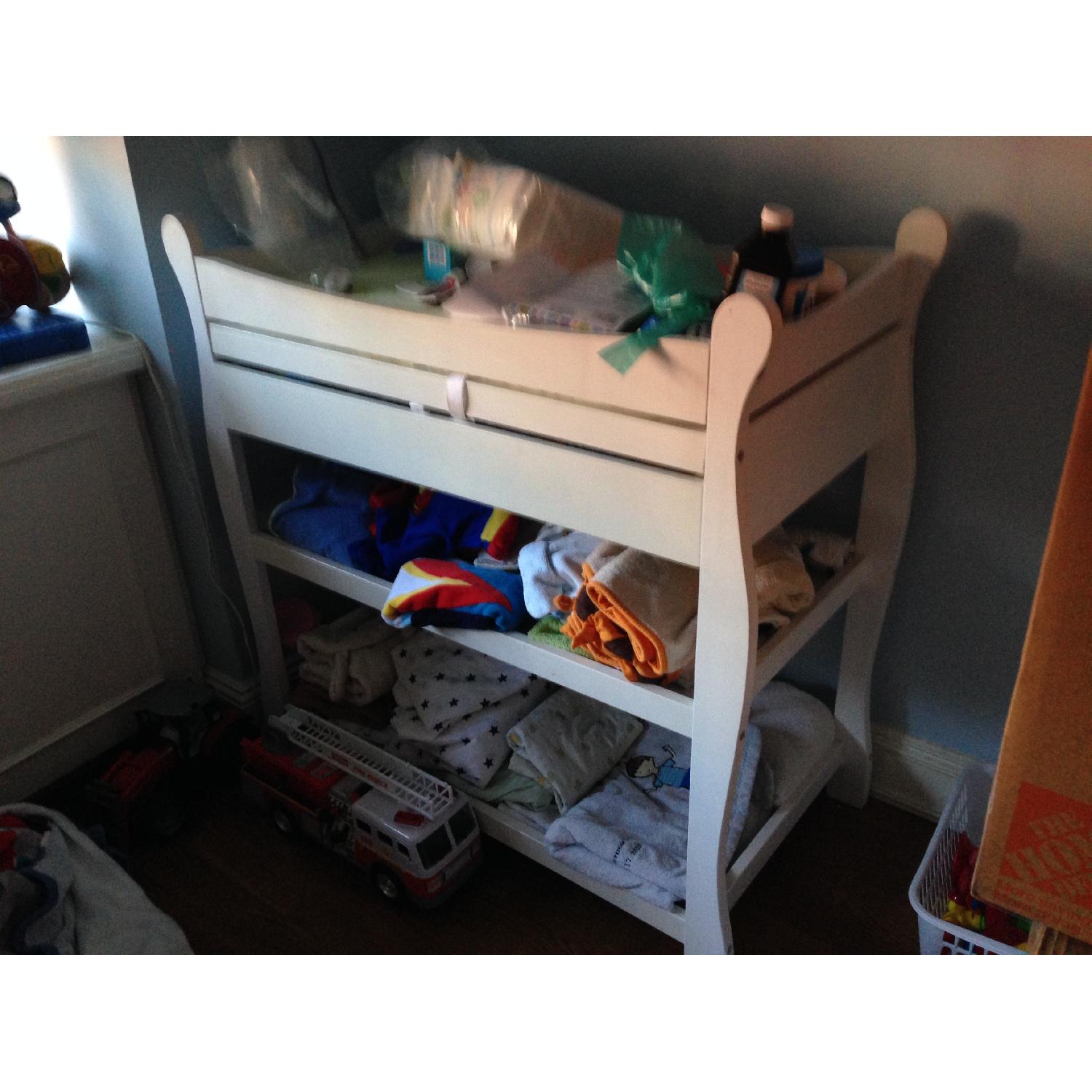 White Wood Changing Table - image-8