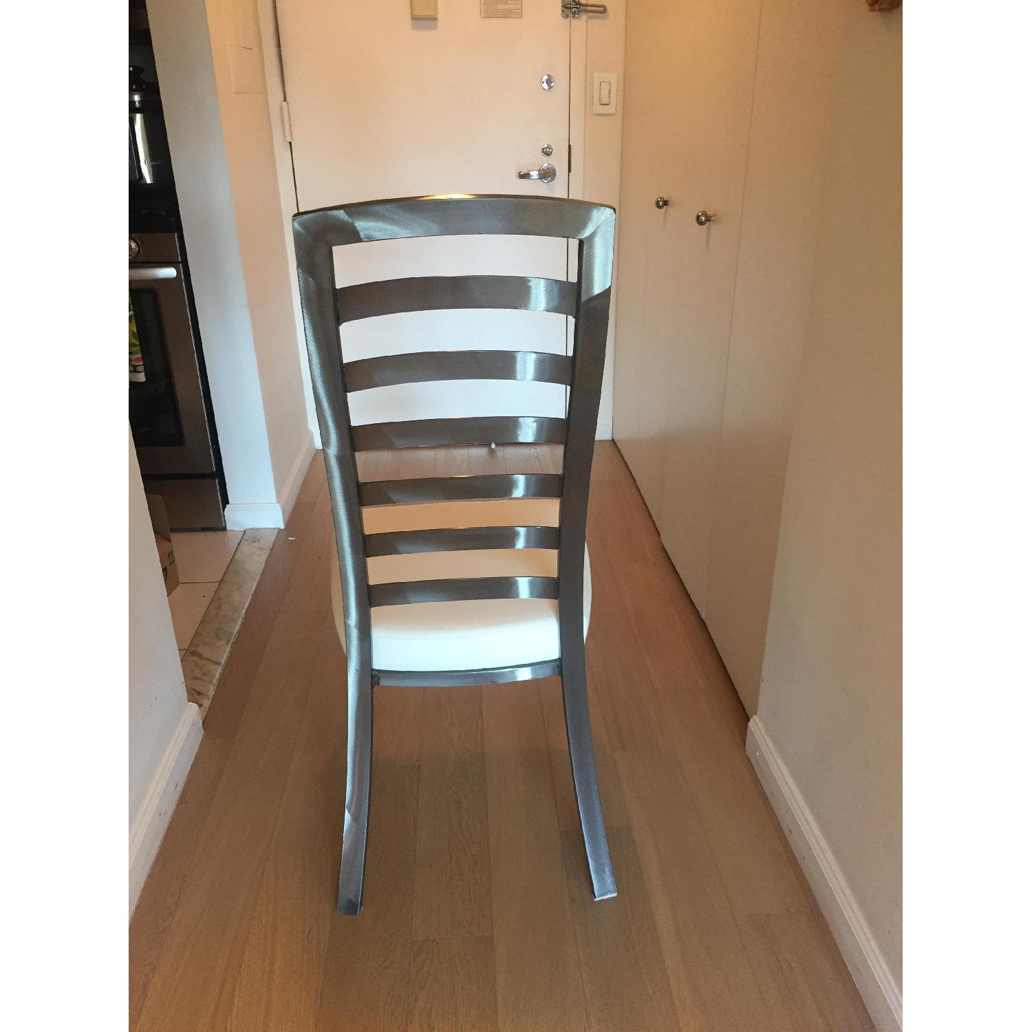 Johnston Casuals Furniture White & Pewter Dining Chair - image-2