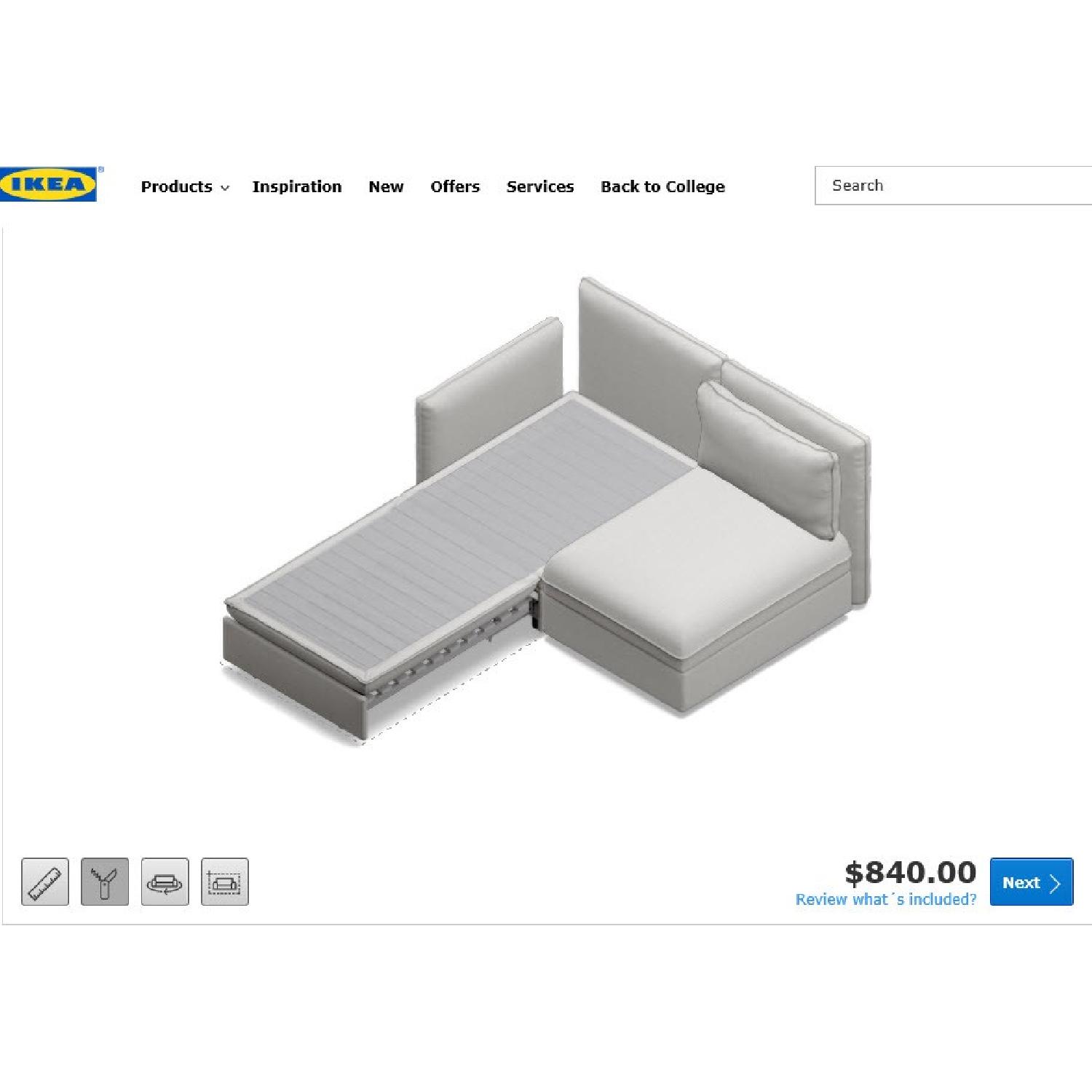 Ikea Vallentuna Sleeper Sofa - image-5