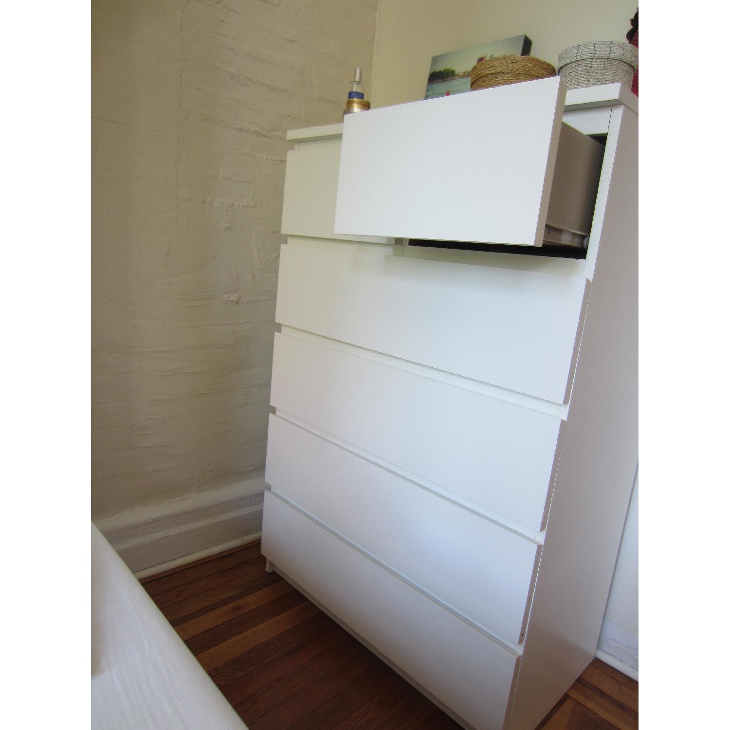 Ikea Malm 6-Drawer White Chest - image-2
