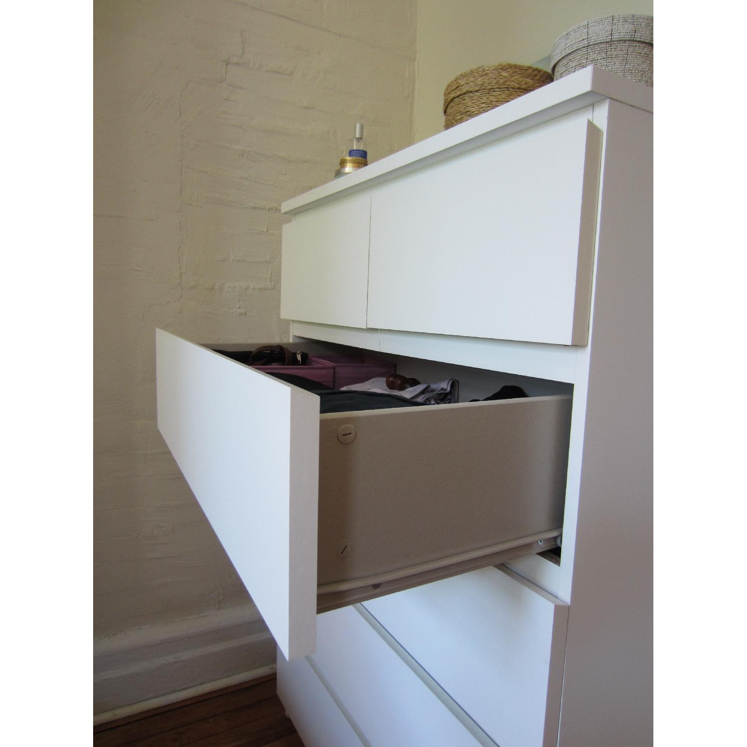 Ikea Malm 6-Drawer White Chest - image-4