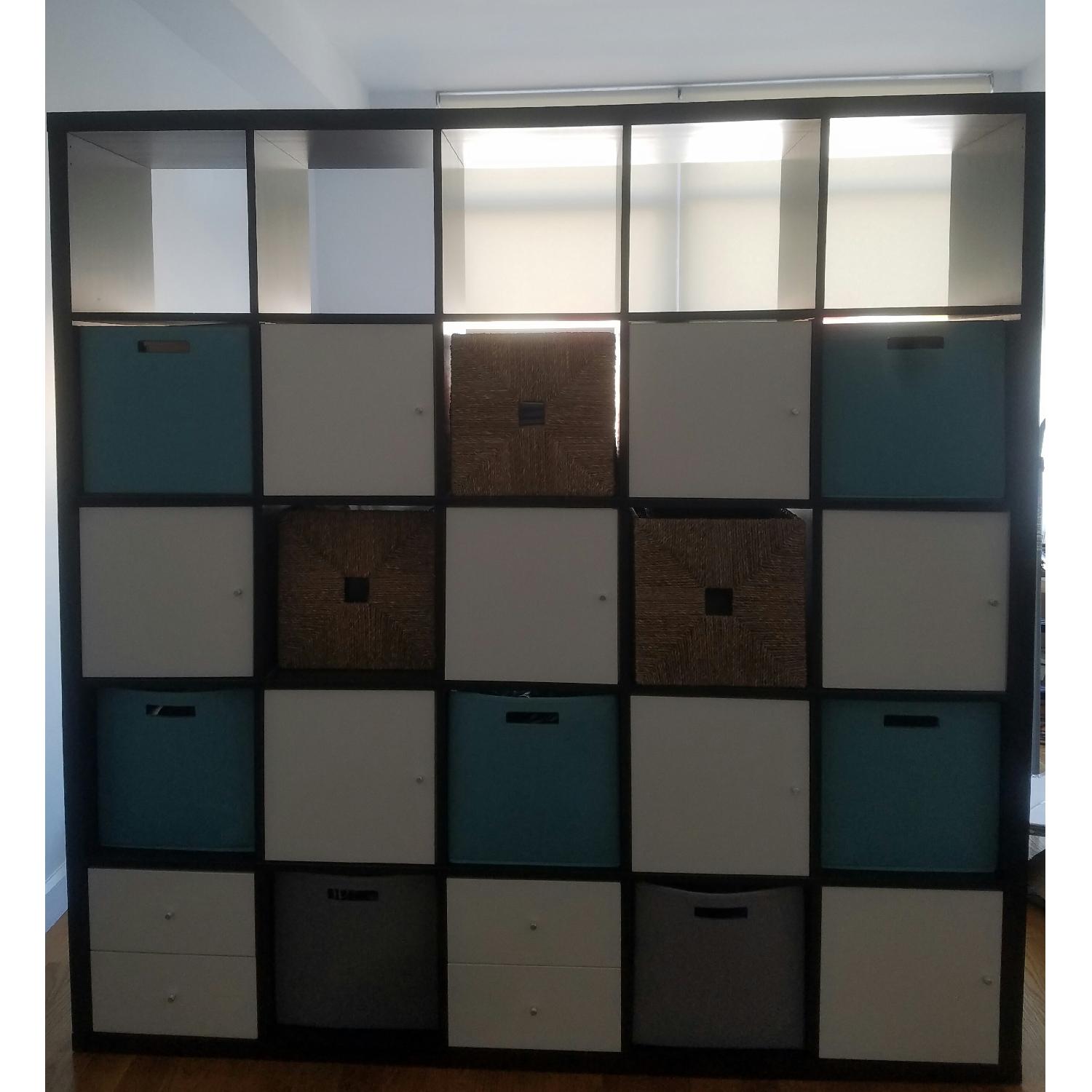 Ikea Kallax Shelf Unit/Room Divider w/ Shelf Inserts - image-3