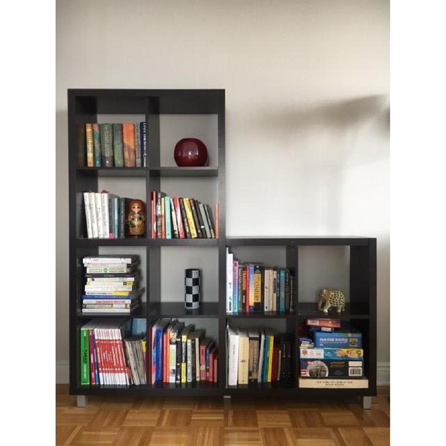 Modern Black Bookcase - image-1