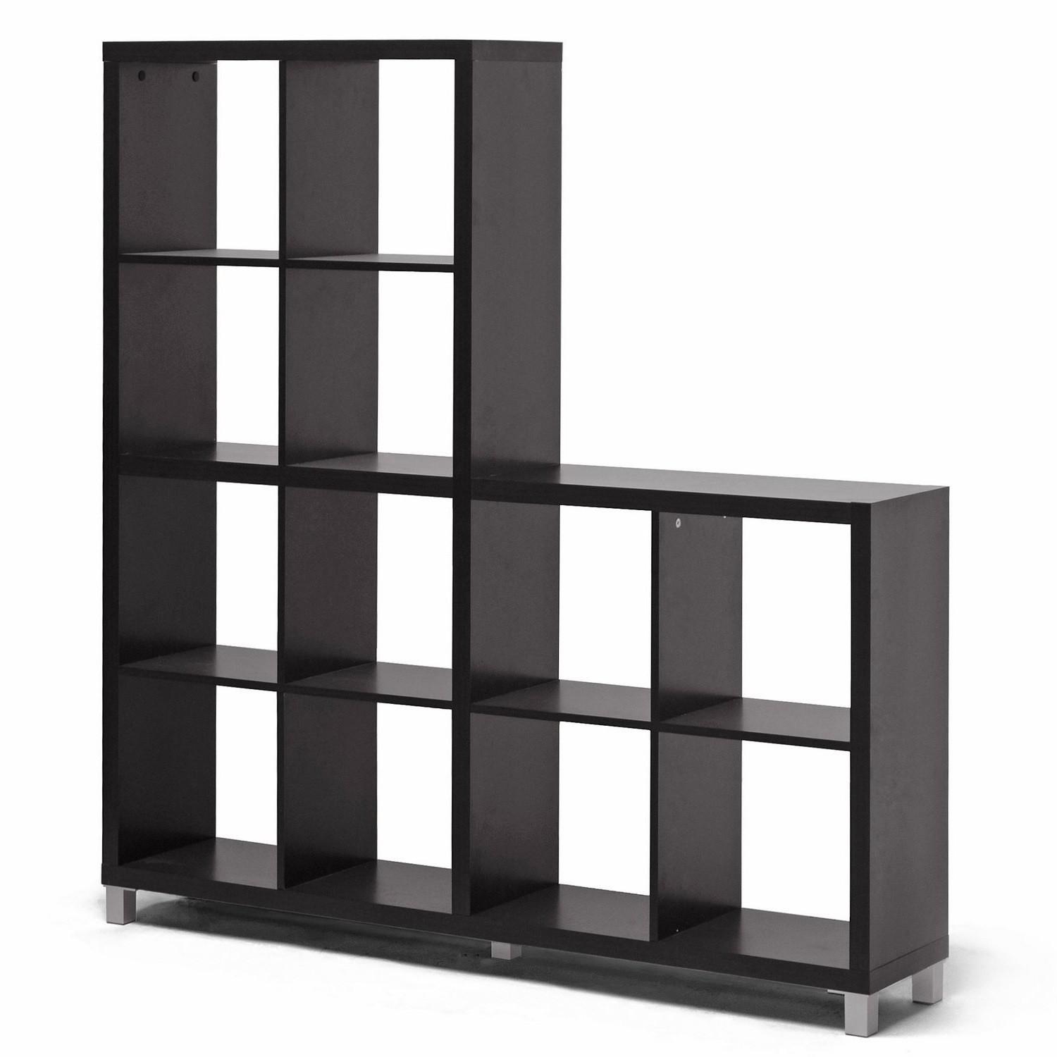 Modern Black Bookcase AptDeco