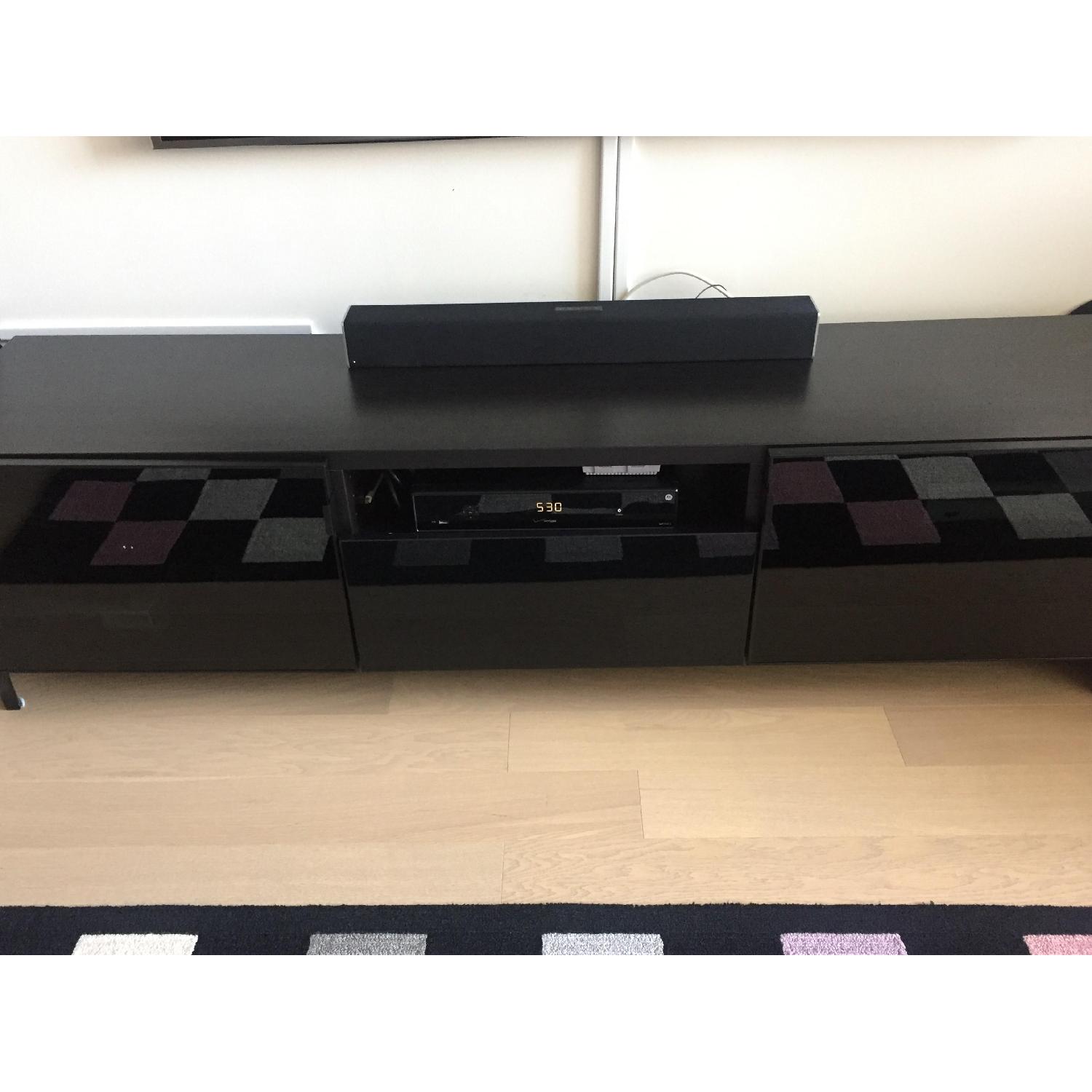 Ikea Besta Black Entertainment Center/TV Unit - image-2