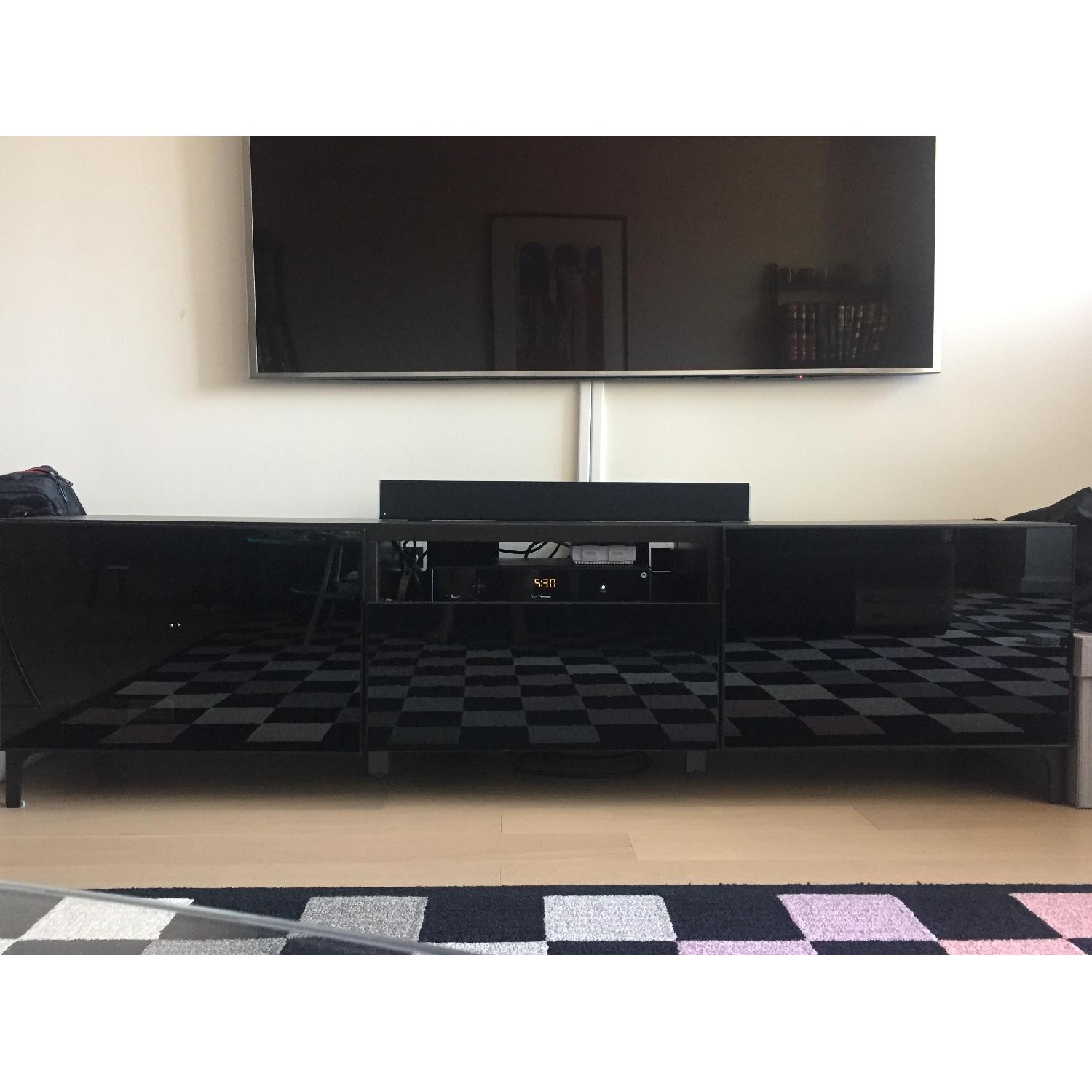 Ikea Besta Black Entertainment Center/TV Unit - image-3