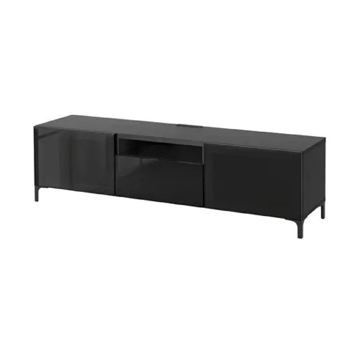 Ikea Besta Black Entertainment Center/TV Unit - image-0