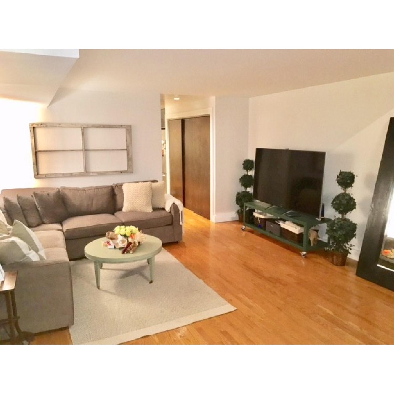 Room & Board York 3Piece Sectional Sofa in Dark Charcoal AptDeco