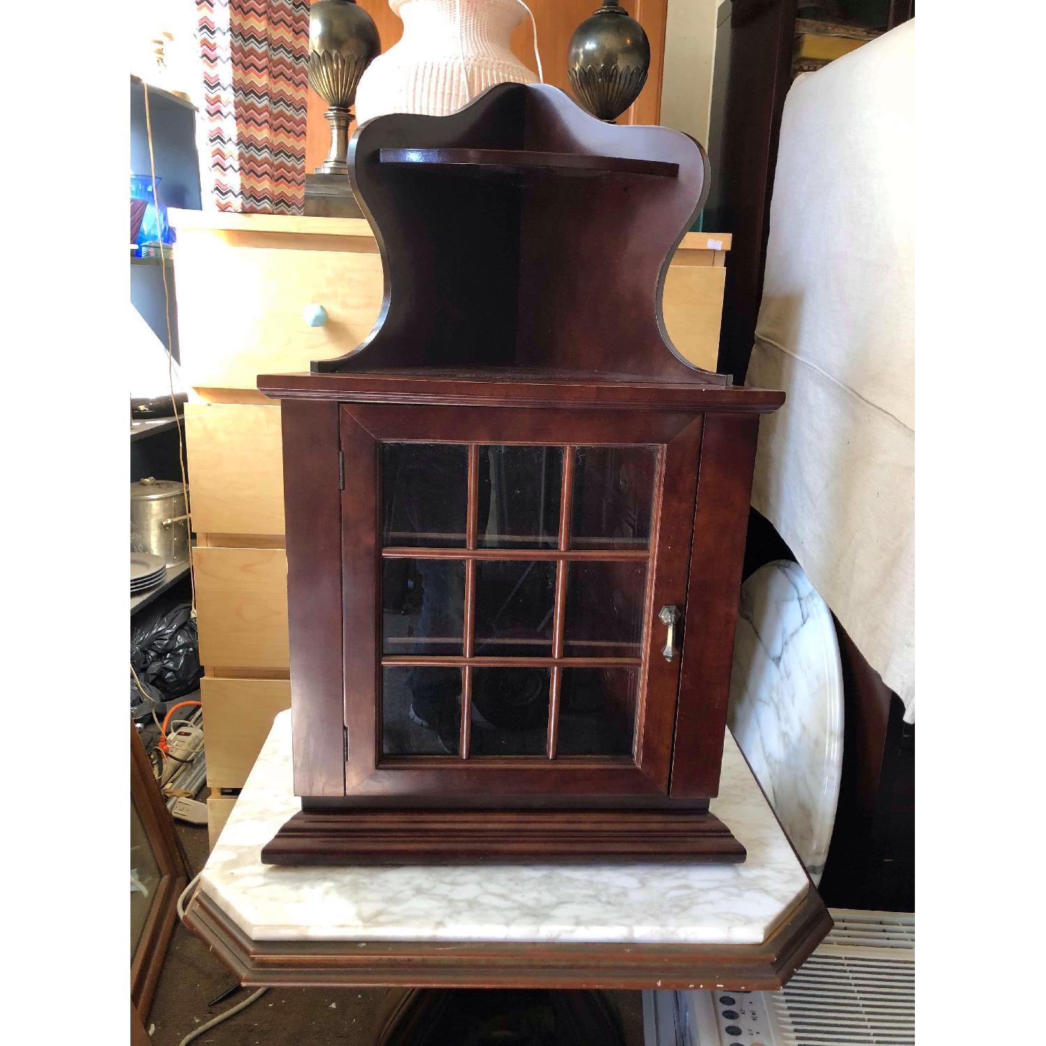Mahogany Hanging Corner Cabinet - image-2