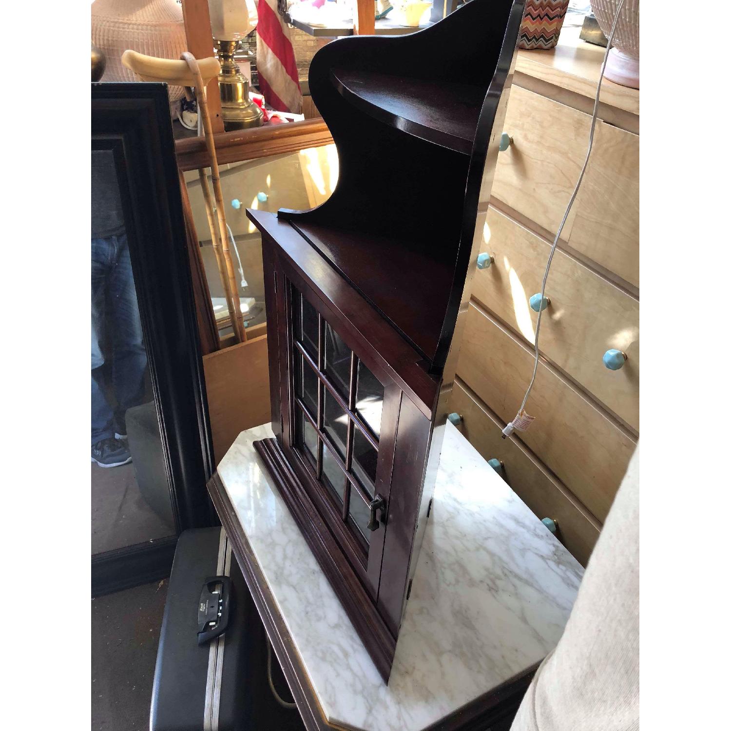 Mahogany Hanging Corner Cabinet - image-5
