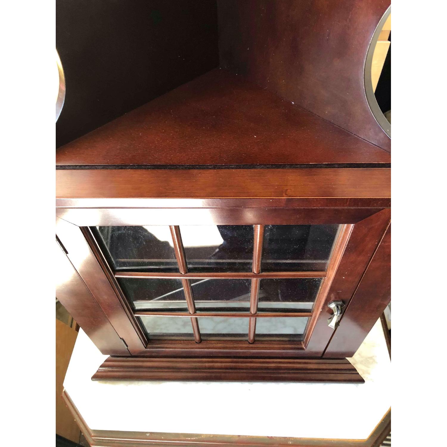 Mahogany Hanging Corner Cabinet - image-7