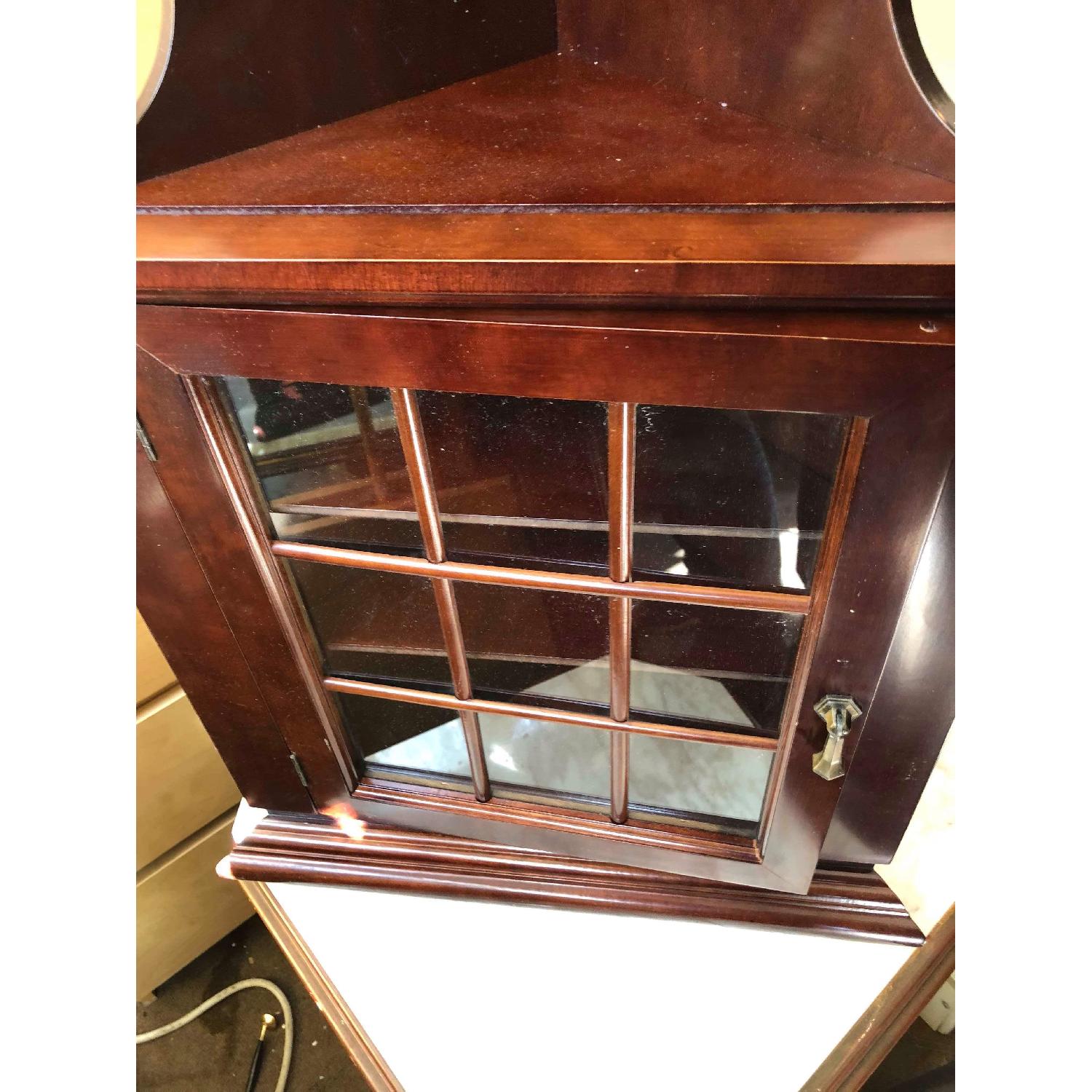 Mahogany Hanging Corner Cabinet - image-11