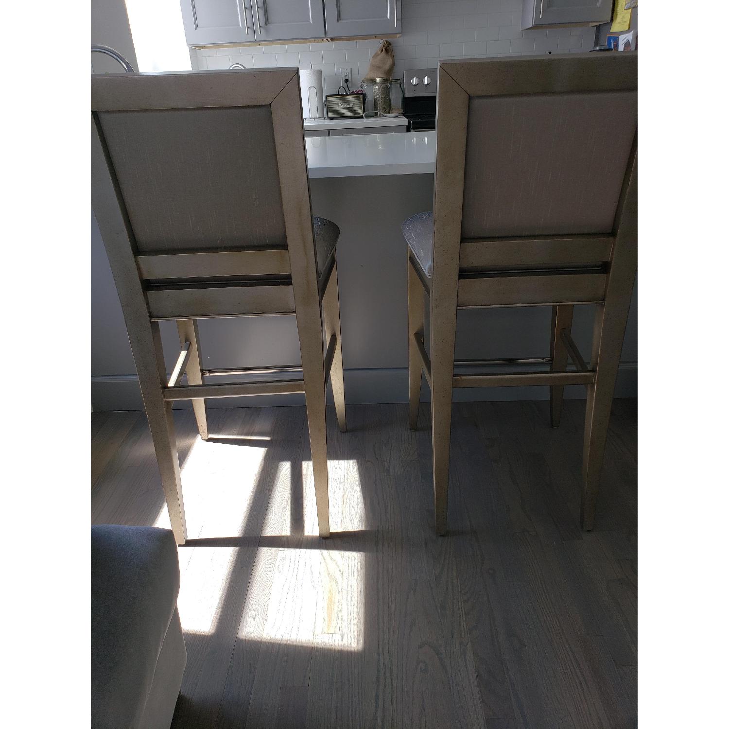 Pulaski Furniture Farrah Silver Metallic Bar Stools - image-3