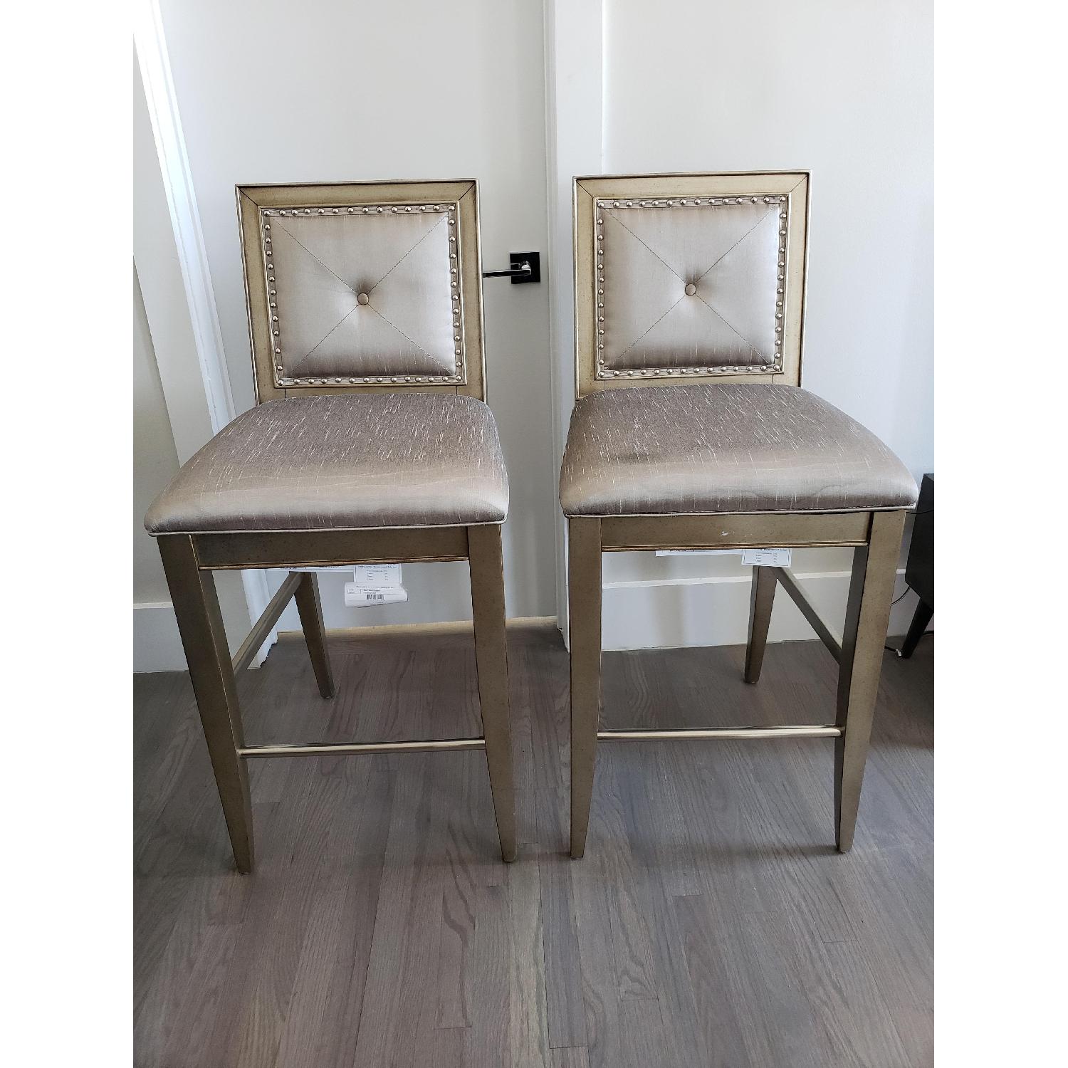 Pulaski Furniture Farrah Silver Metallic Bar Stools - image-4