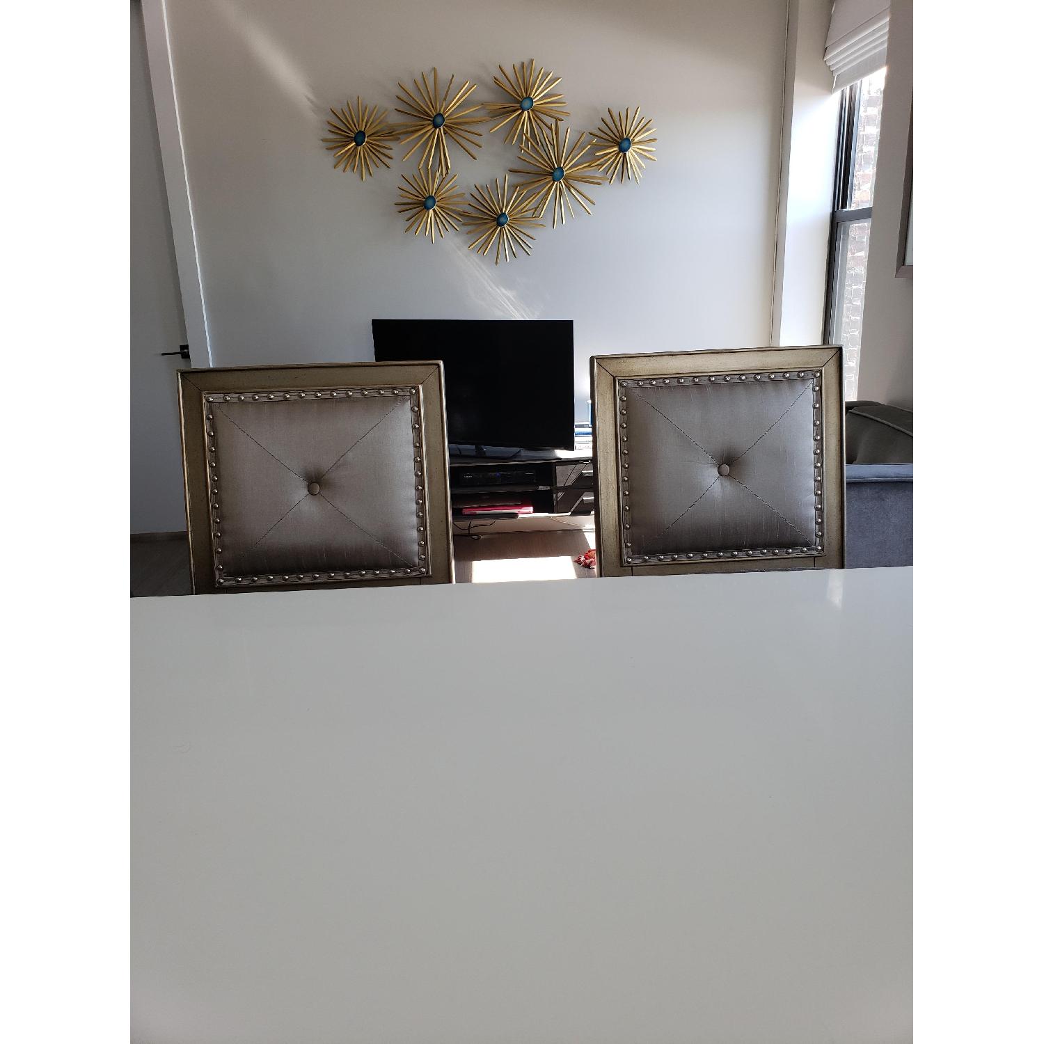 Pulaski Furniture Farrah Silver Metallic Bar Stools - image-5