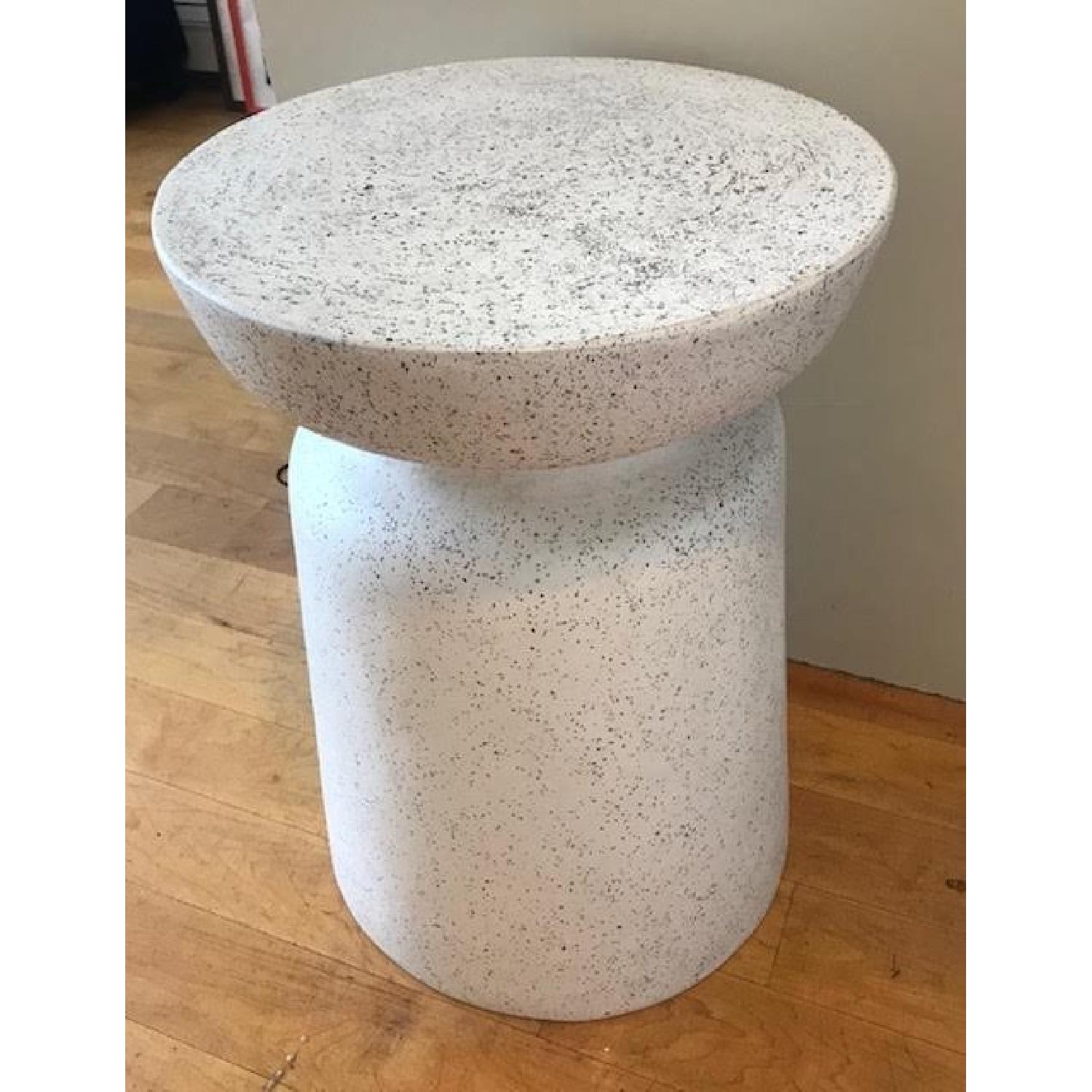 Crate & Barrel Crest Outdoor/Patio Side Table/Stool - image-2