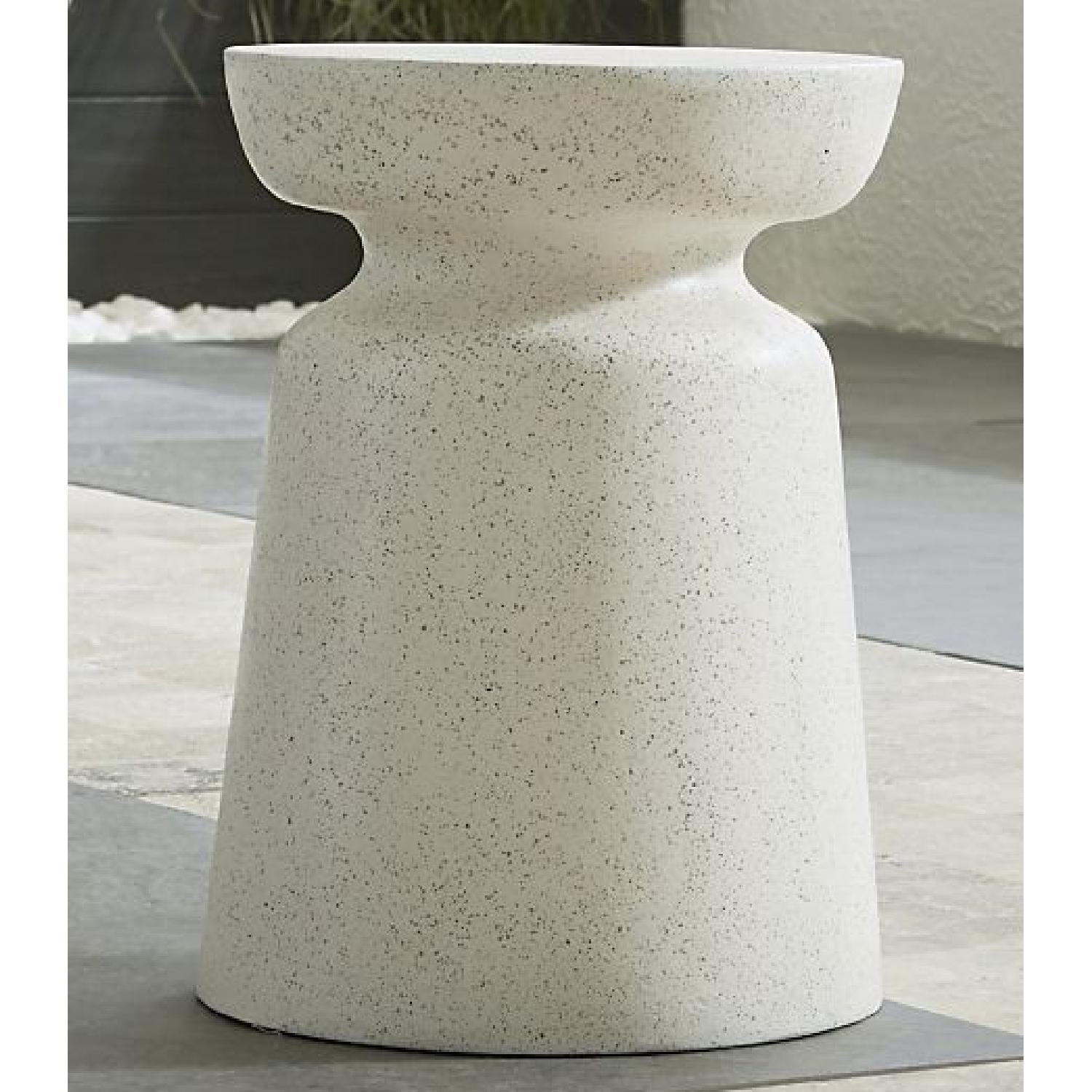 Crate & Barrel Crest Outdoor/Patio Side Table/Stool - image-4