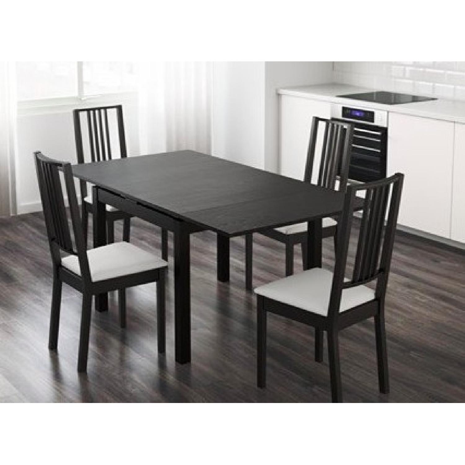 Ikea Bjursta Dining Table w/ 4 Chairs - AptDeco