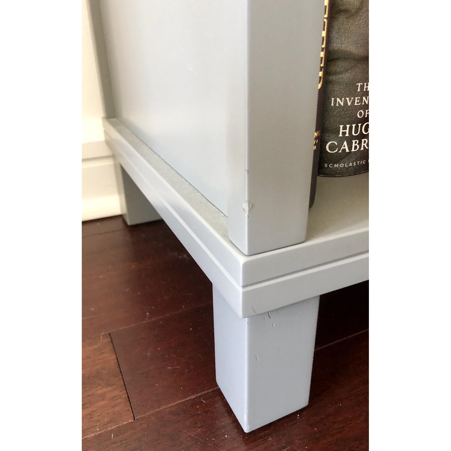 Land Of Nod Grey 6-Cube Bookcase w/ 3 Storage Bins - image-5