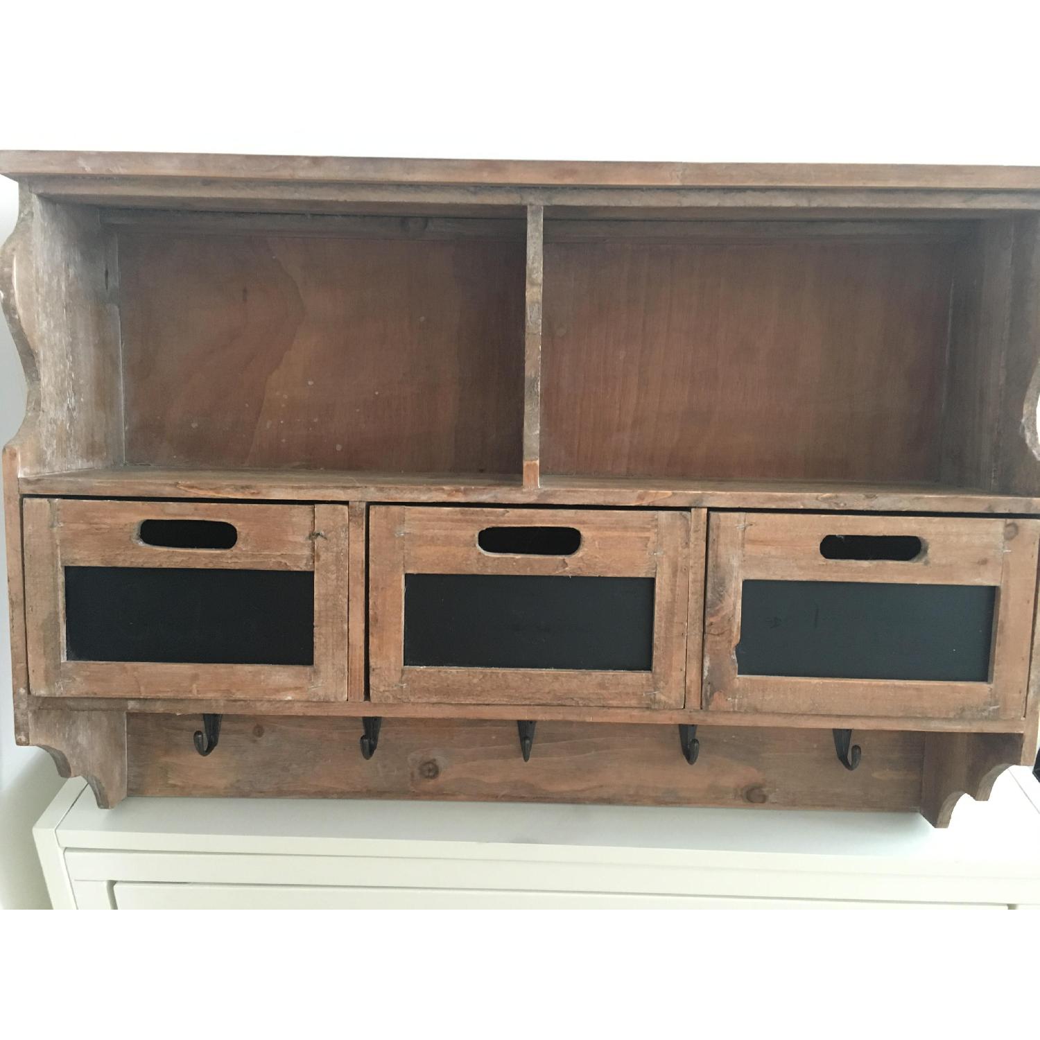 HomeGoods Hanging Coat Rack w/ Storage Drawers AptDeco