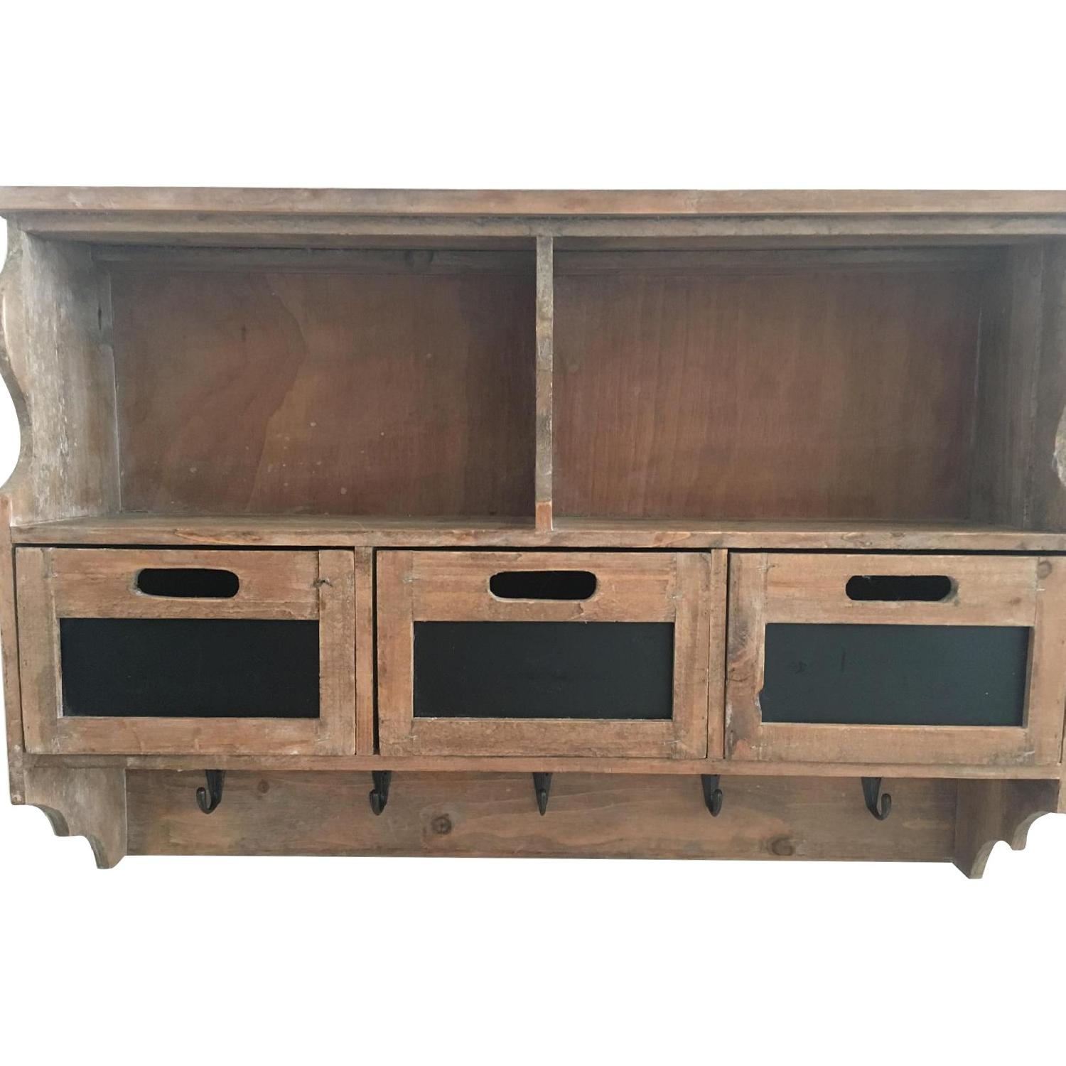 HomeGoods Hanging Coat Rack w/ Storage Drawers AptDeco