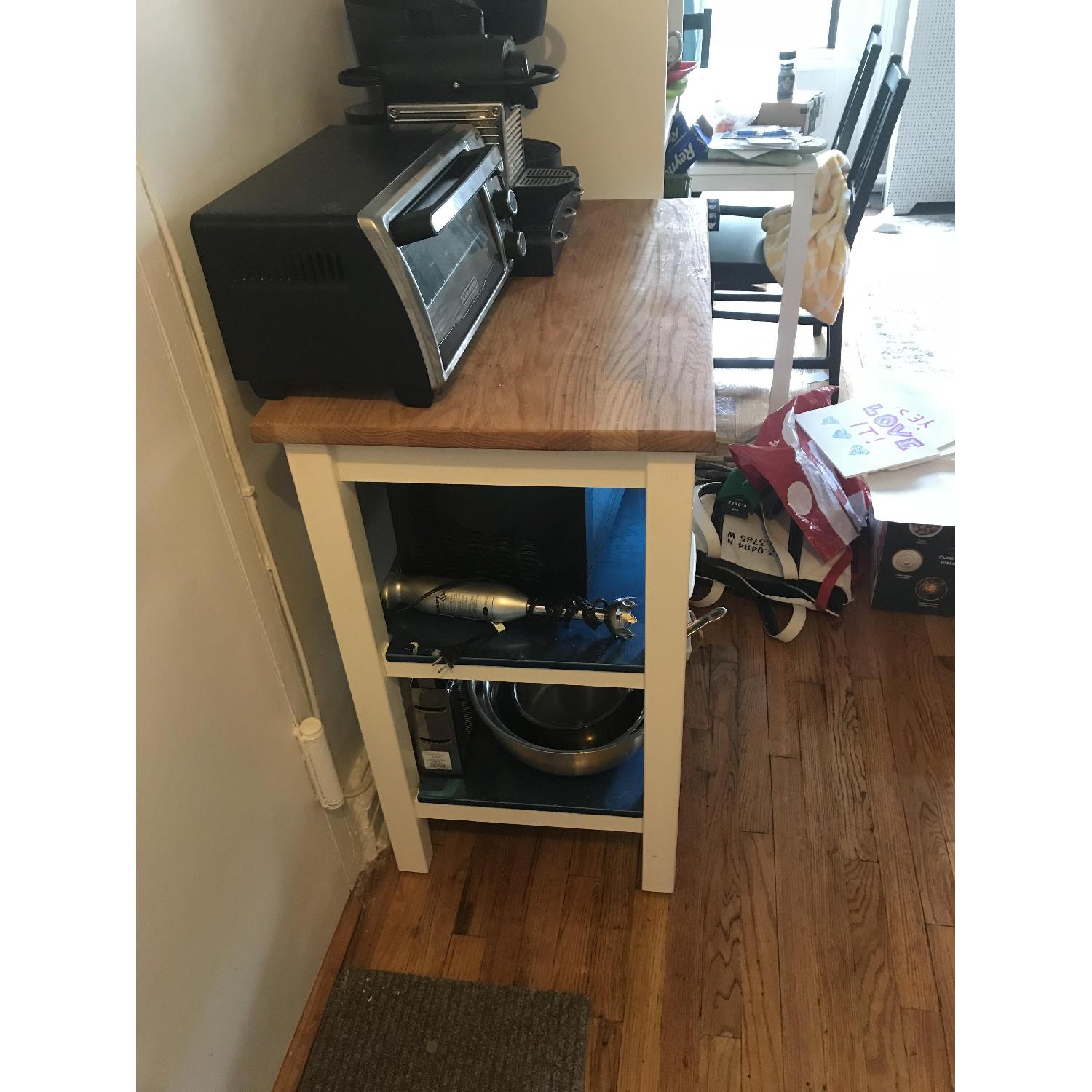 Ikea Stenstorp Butcher Block Kitchen Trolley - image-2